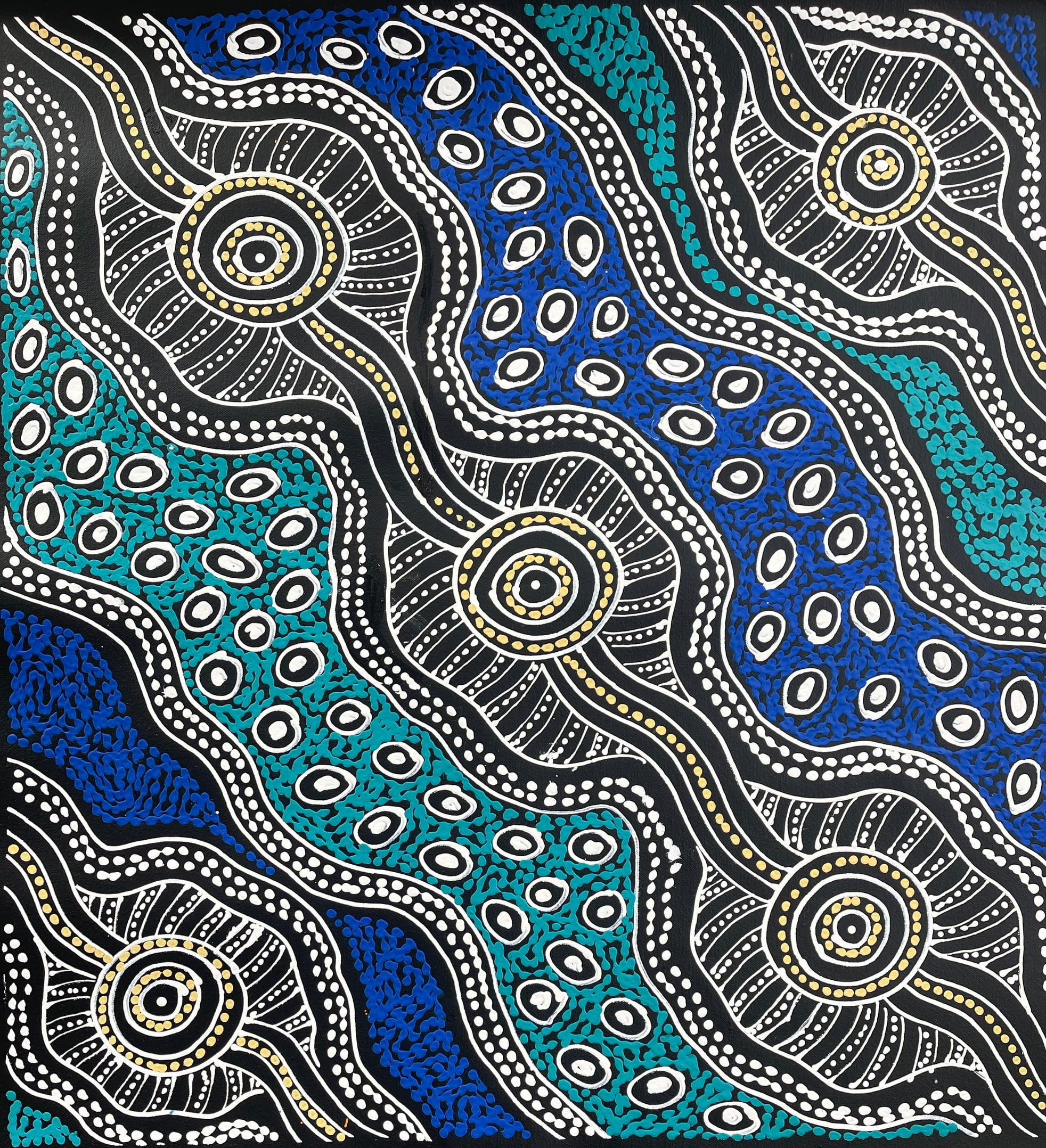 Sharon Numina - Emu Dreaming - 57x61cm .28-8
