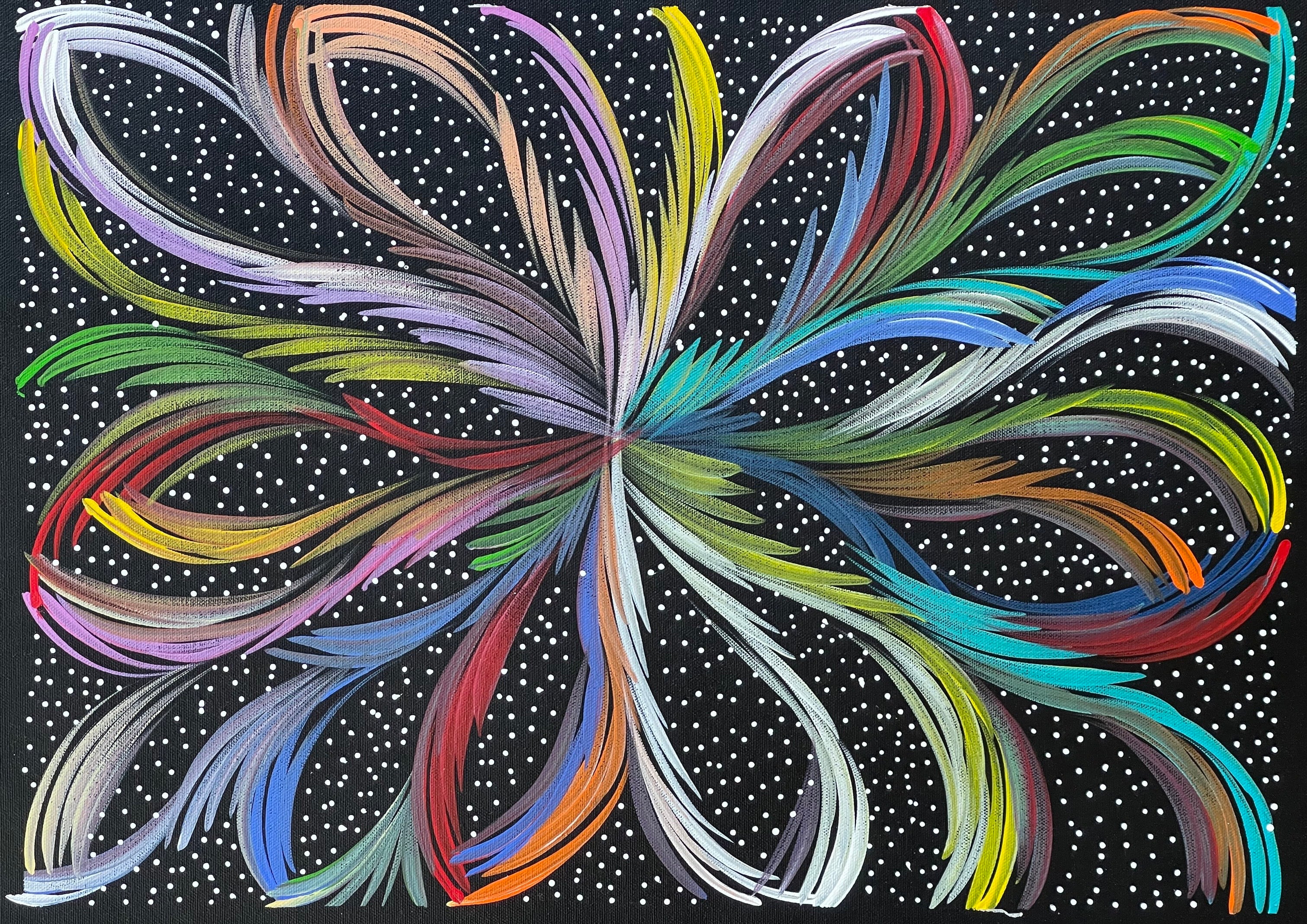 Selina Numina Kamprina - Bush Medicine Leaves with Seeds.65-28