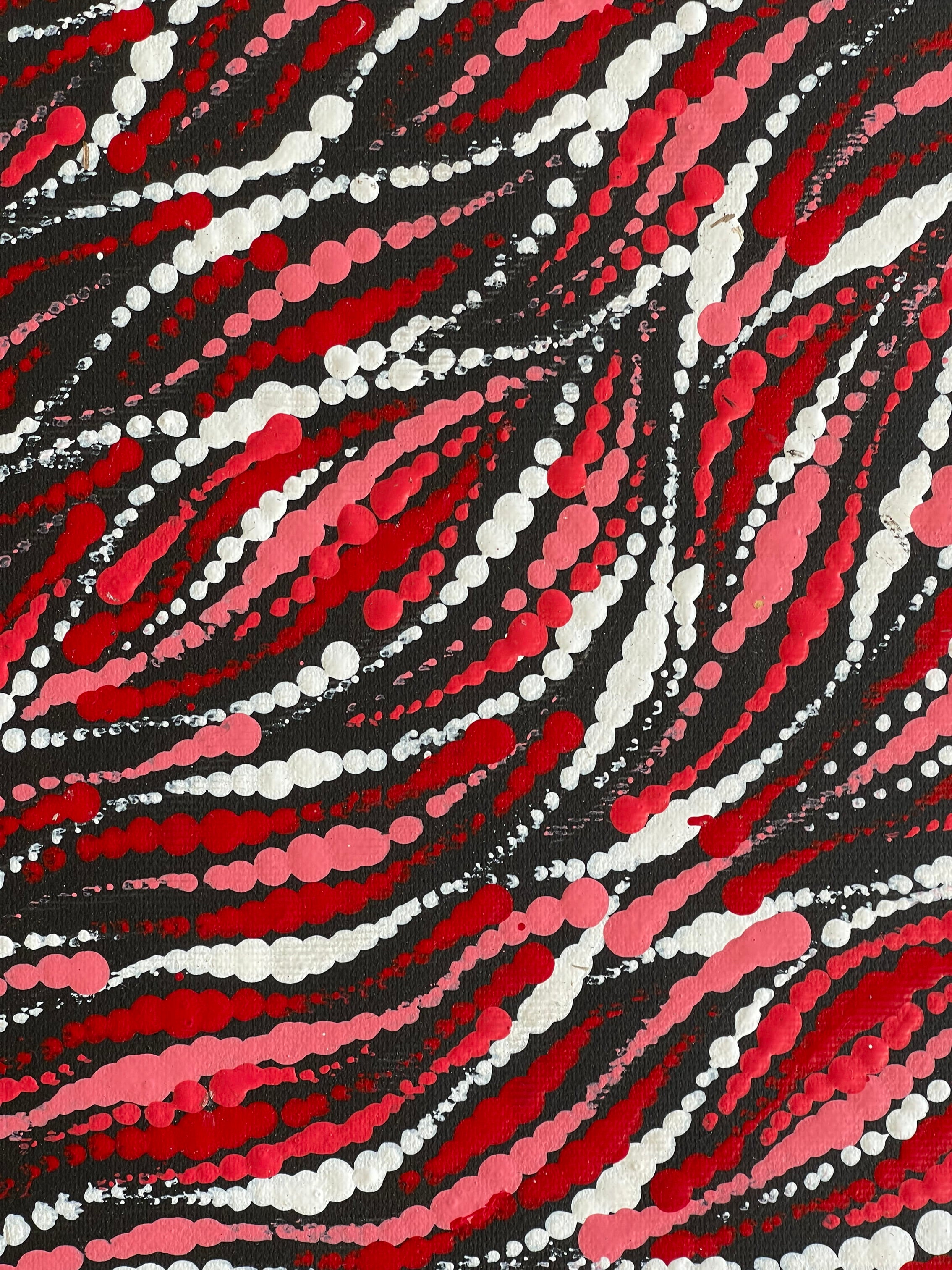 Maria Nampijinpa Brown - Pamapardu Jukurrpa (Flying Ant Dreaming)  Stretched