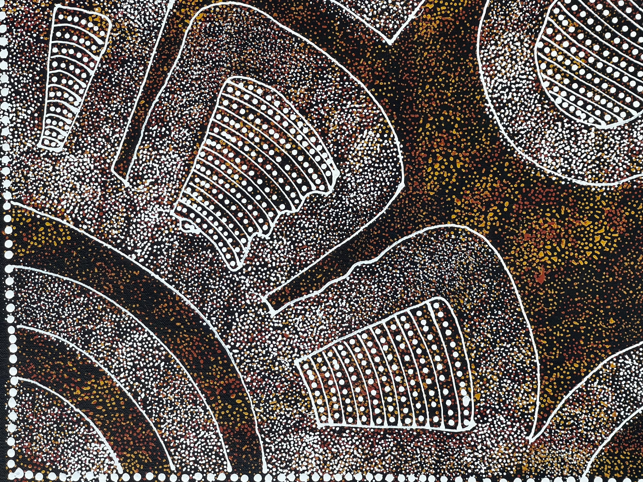 Caroline Numina - Thorny Lizard Dreaming - 95x65cm .25-17