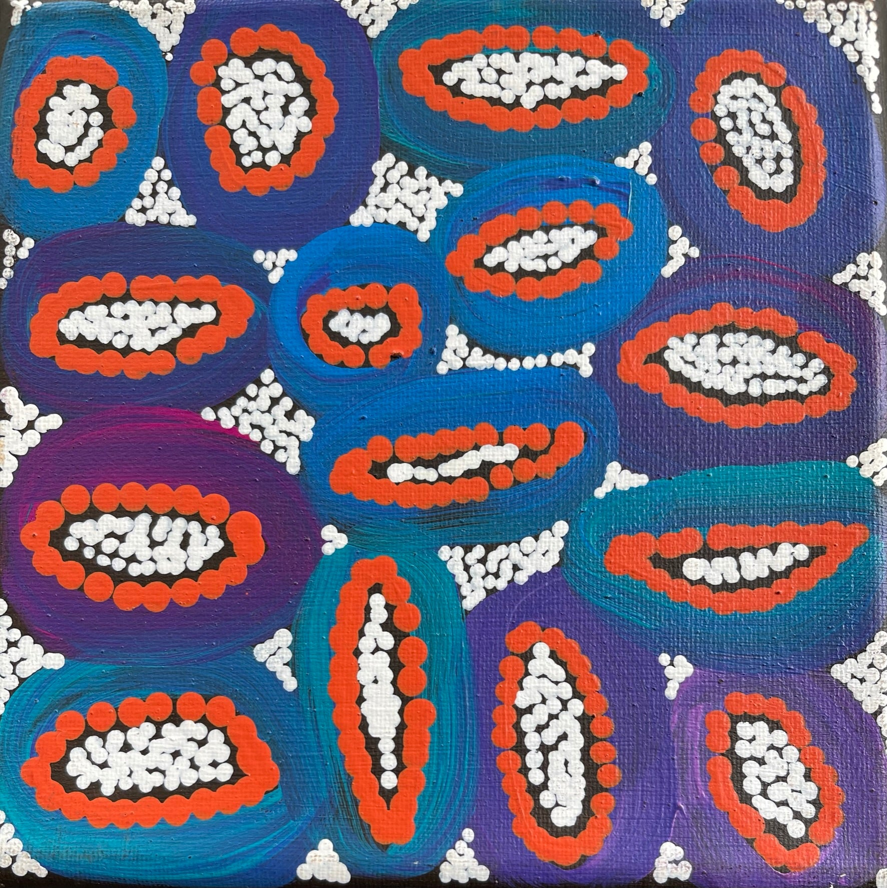 Alicka Napanangka Brown - Yarla Jukurrpa (Bush Potato Dreaming) - Cockatoo Creek