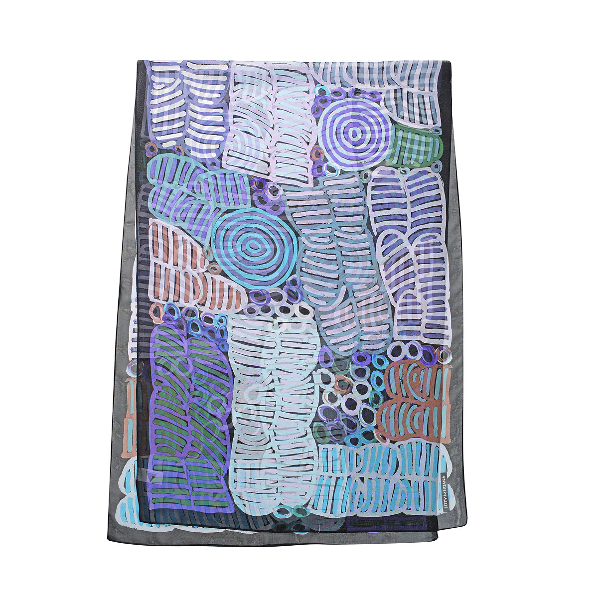 Silk Scarf - Betty Mbitjana - Purple