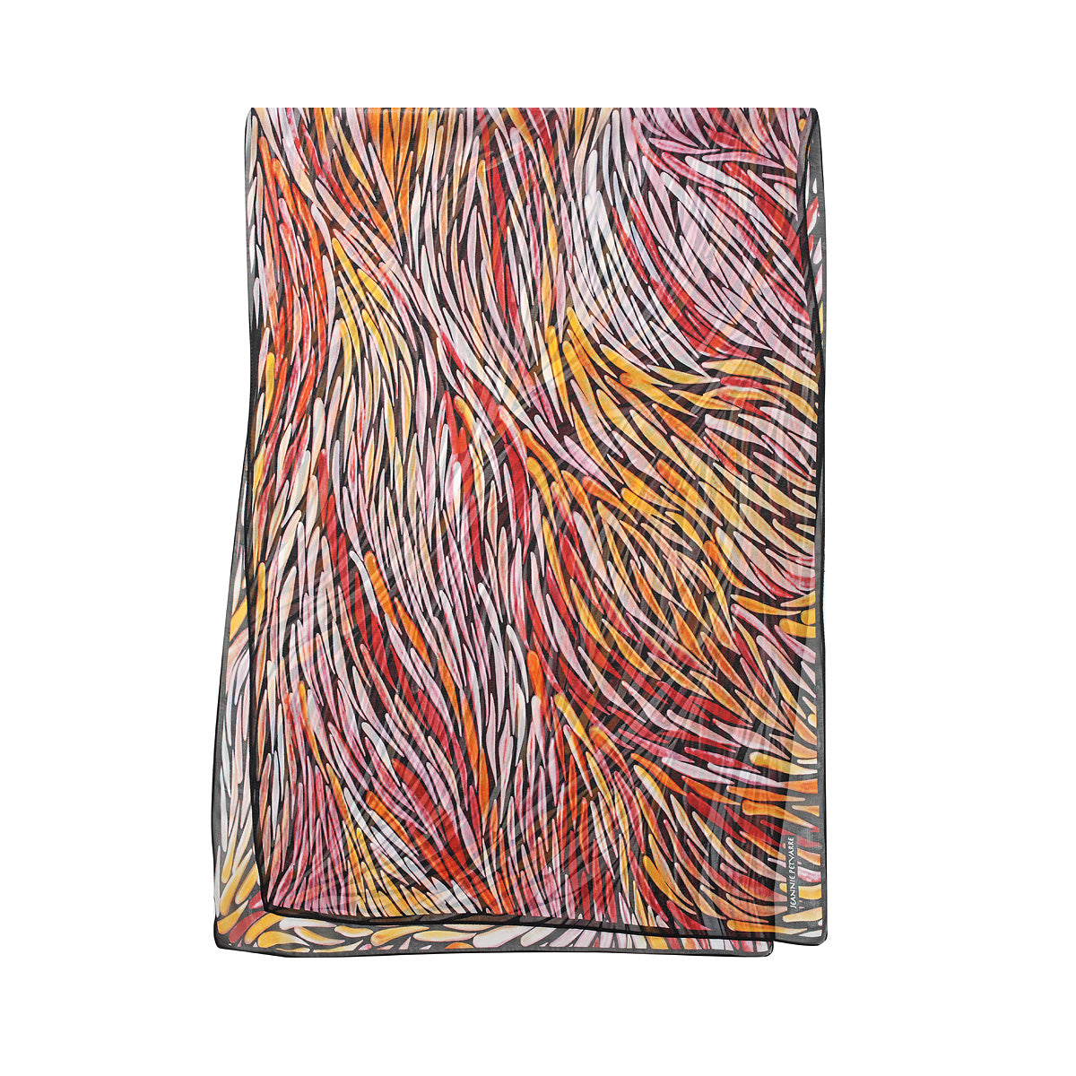 Silk Scarf - Jeannie Petyarre - Orange