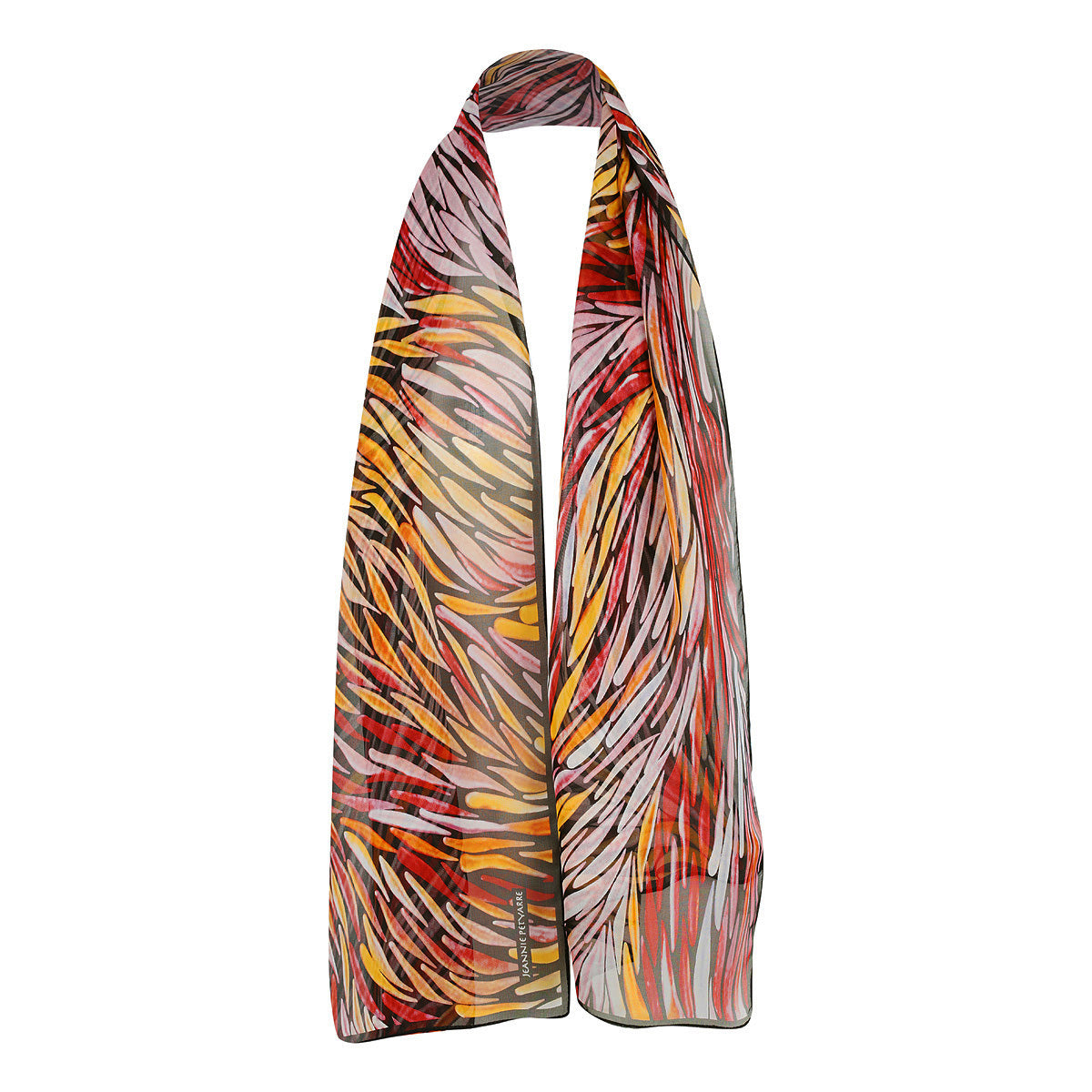 Silk Scarf - Jeannie Petyarre - Orange