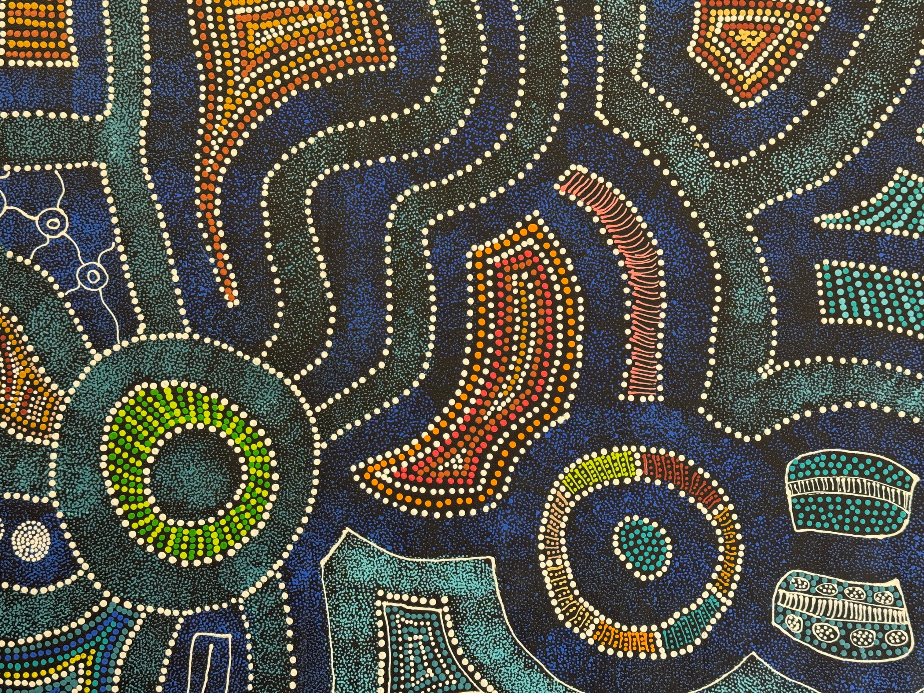 Caroline Numina - Thorny Lizard Dreaming - 155x91cm .10-33