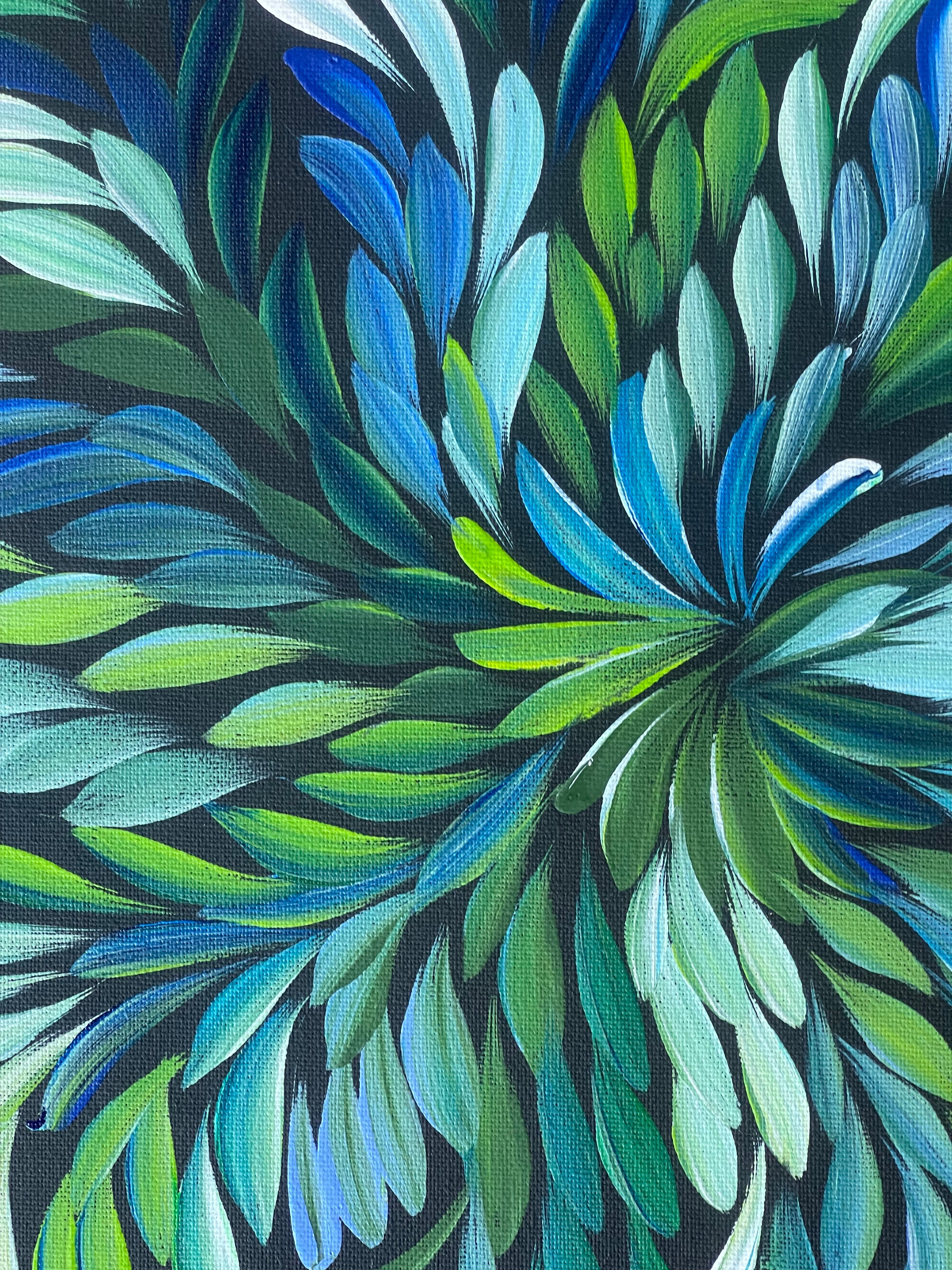 Louise Numina Napananka - Bush Medicine Leaves - 36x51cm .24-47