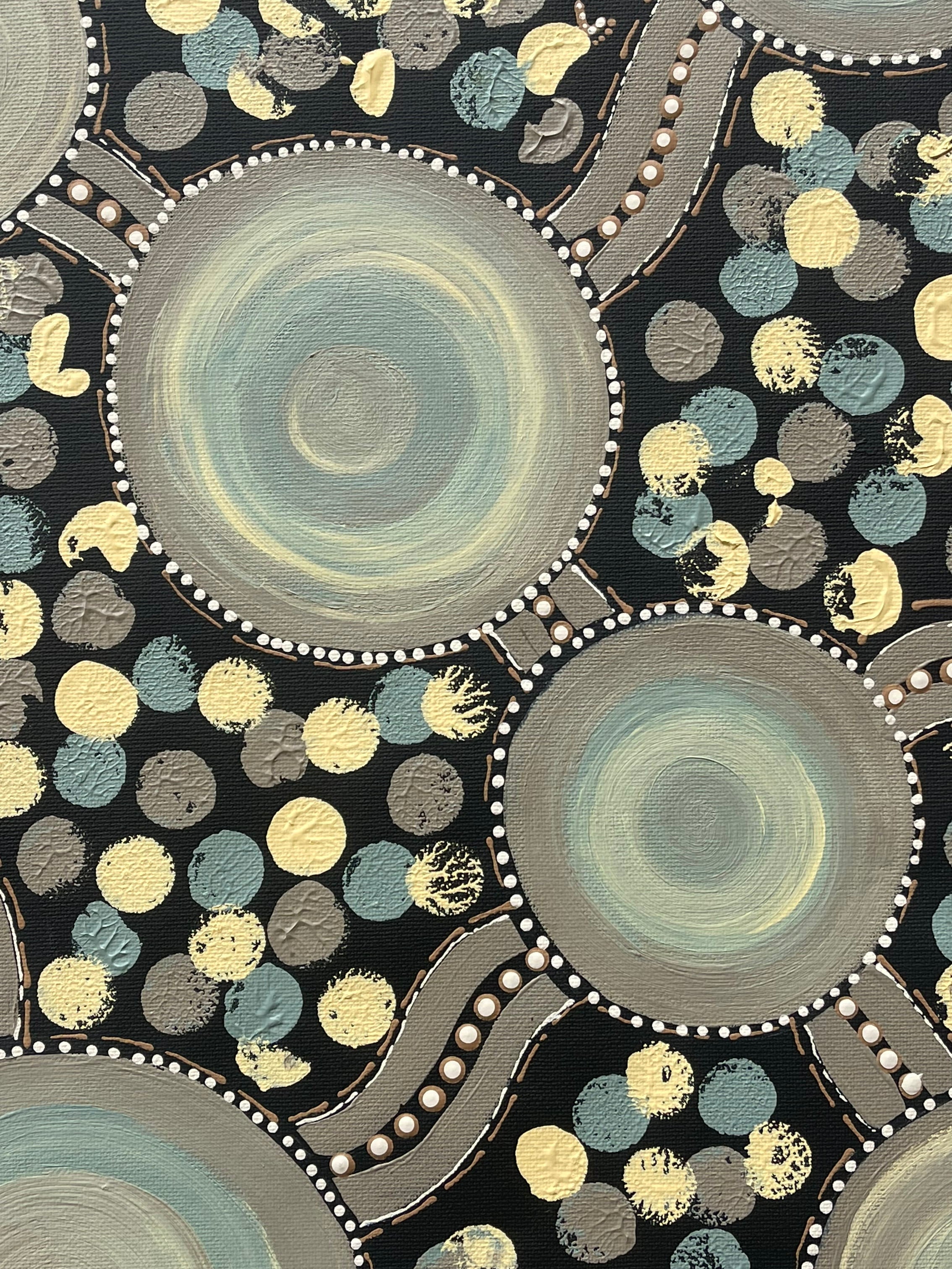 Deidre Burgoyne Rosier - Wirangu (Tribes) Travel Tracks, Walk About .34-13