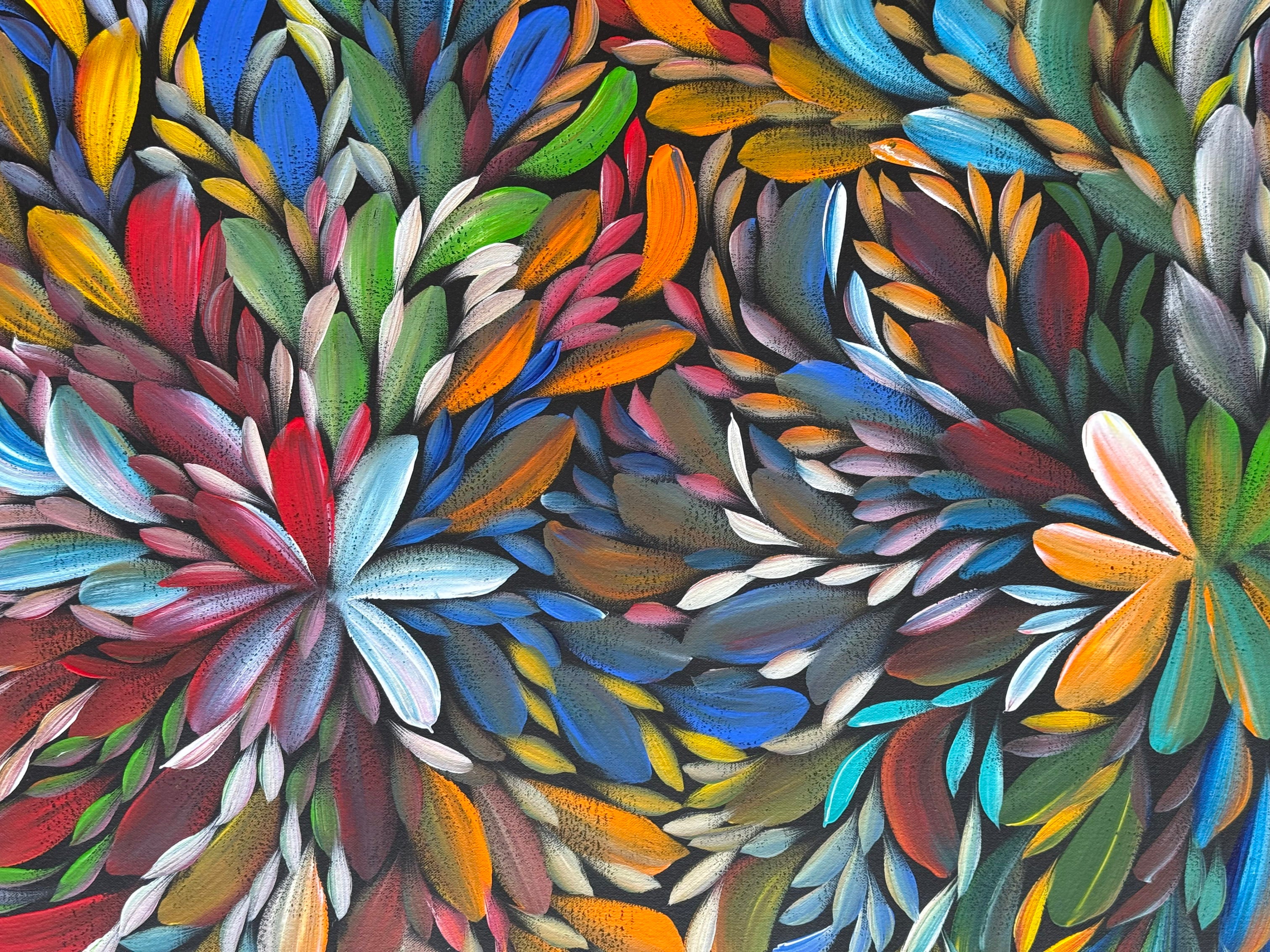 Louise Numina Napananka - Bush Medicine Leaves, Healing Leaves .22-36