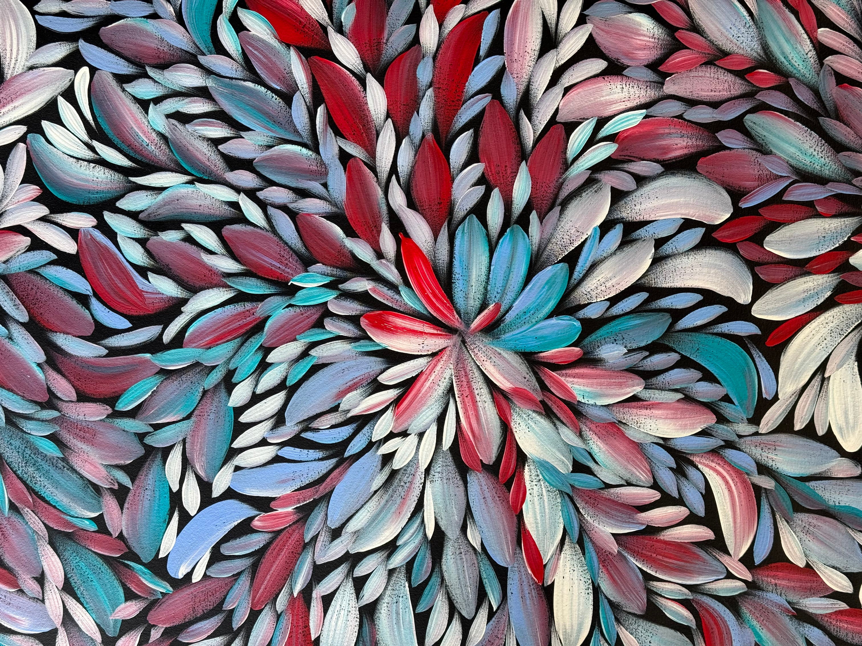 Louise Numina Napananka - Bush Medicine Leaves - 134x95cm .00-8