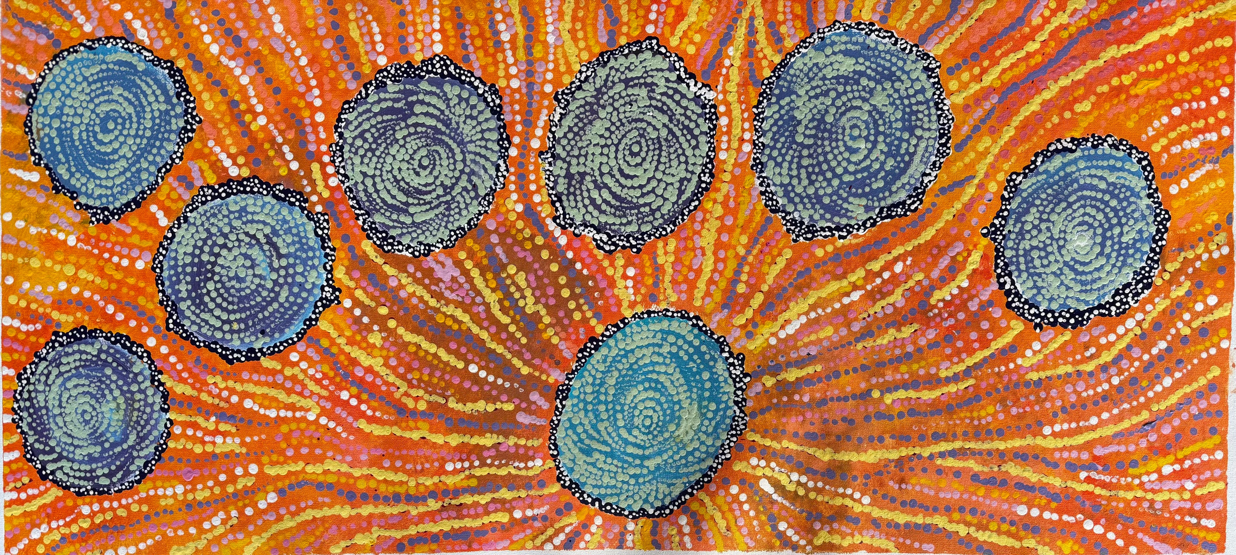 Maria Nampijinpa Brown - Seven Sisters Dreaming .48-2