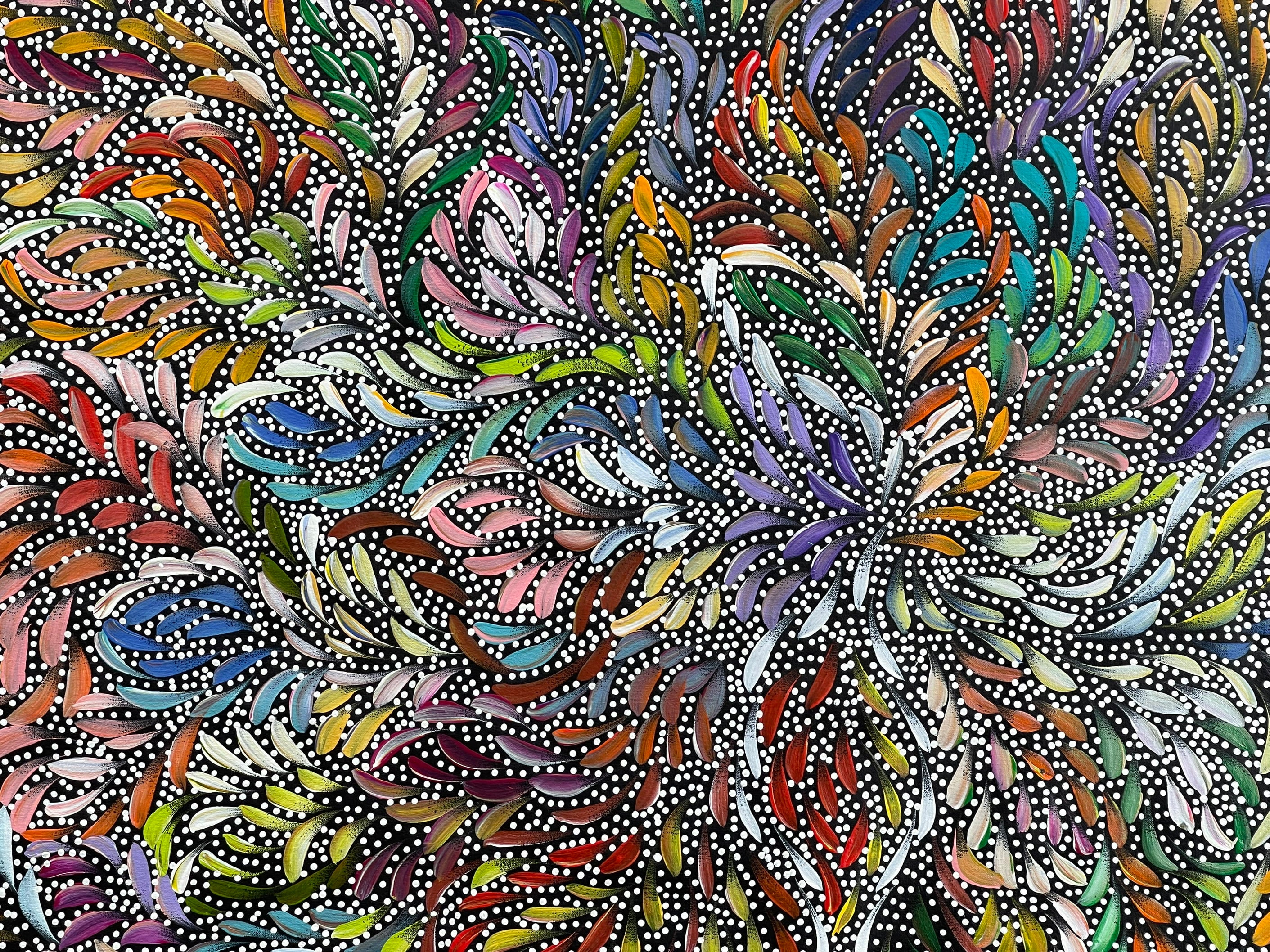 Caroline Numina - Bush Medicine Leaves and Seeds - 200x145cm .25-1