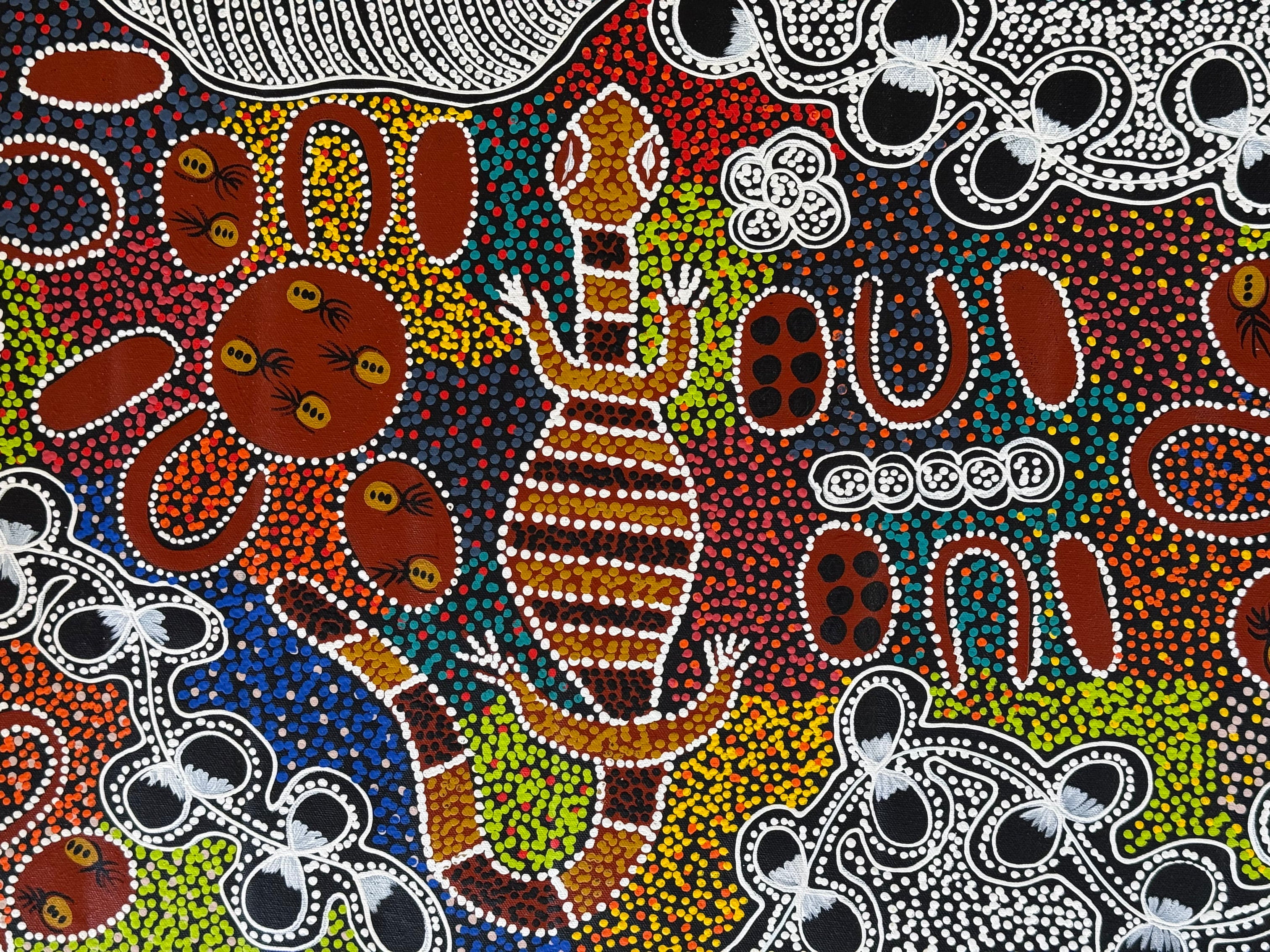 Lanita Numina - Women Collect Bush Plums, Honey Ants - 152x43cm .13-2