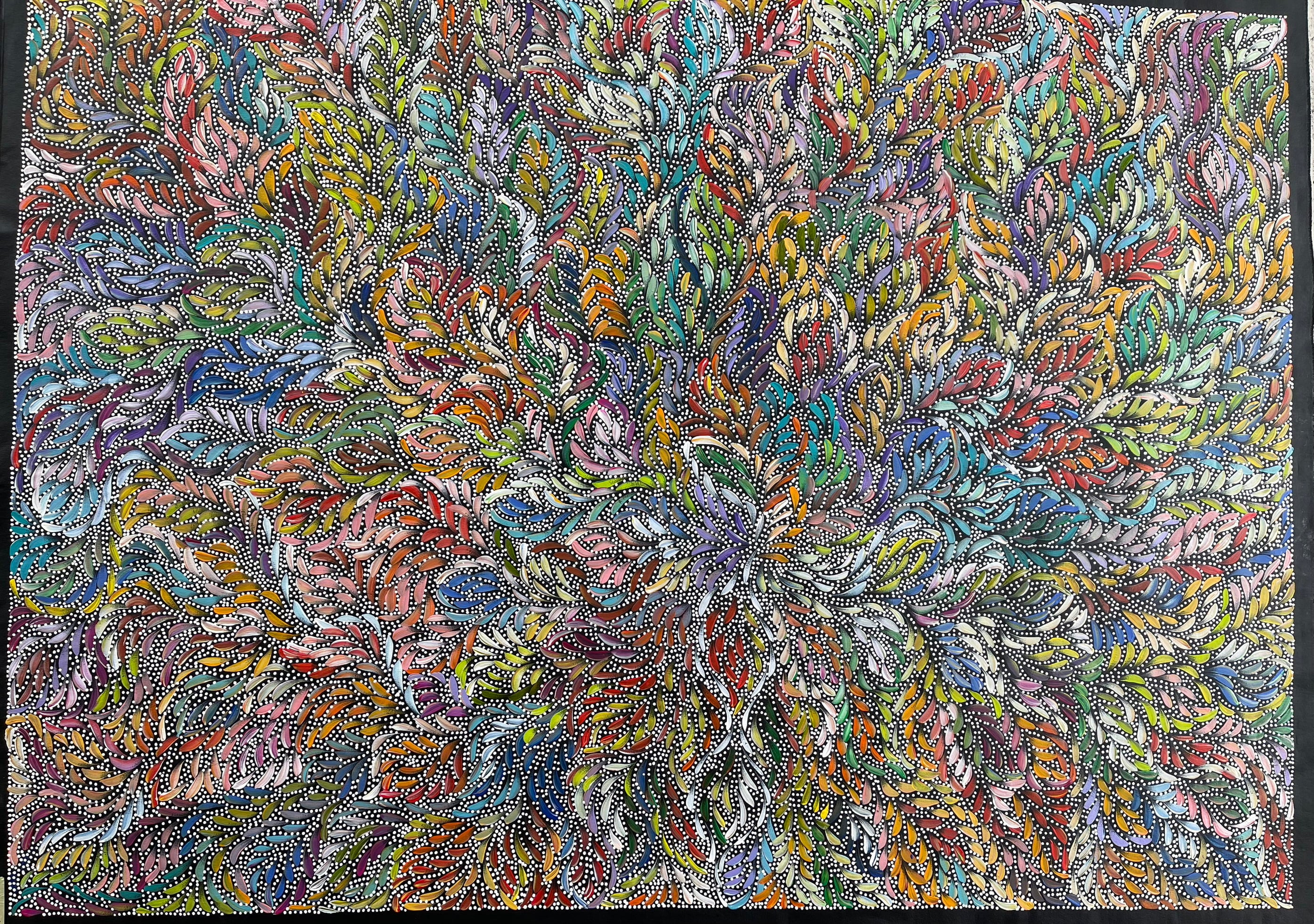 Caroline Numina - Bush Medicine Leaves and Seeds - 200x145cm .25-1