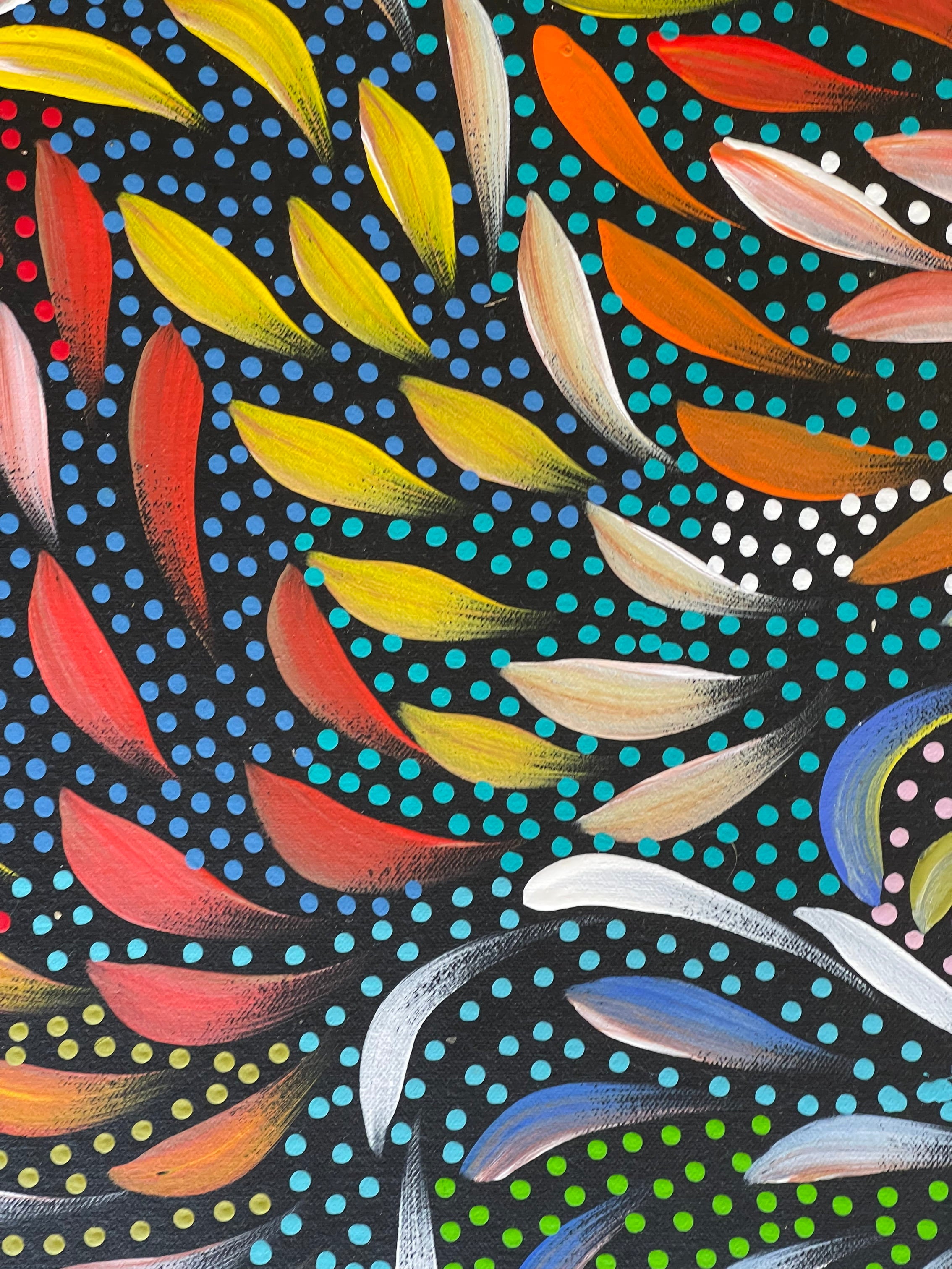 Caroline Numina - Bush Medicine Leaves with Seeds .62-23