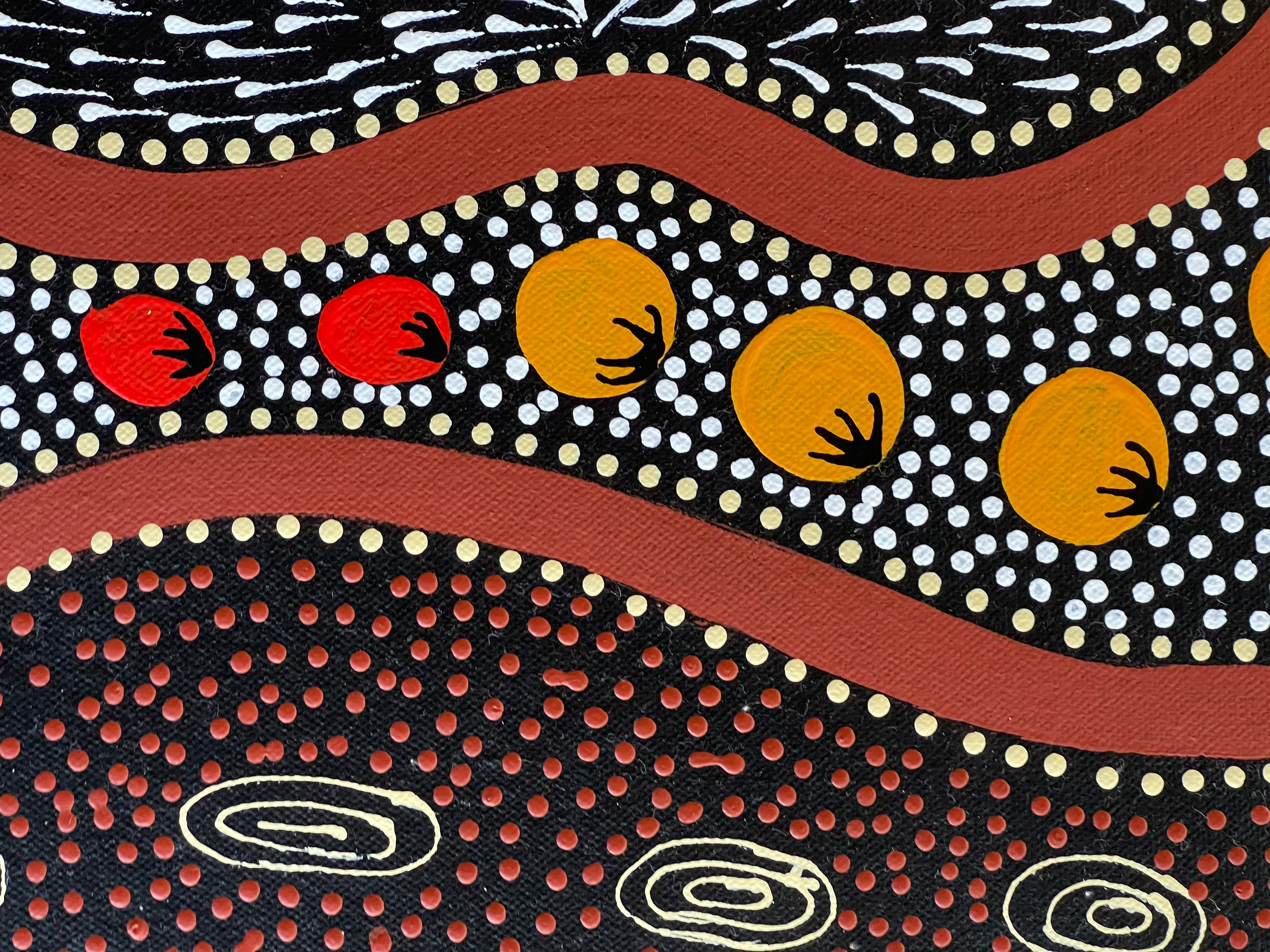 Caroline Numina - Bush Tucker - 128x44cm .79-14