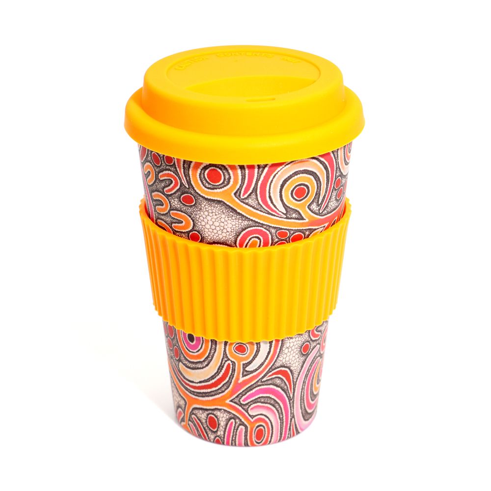Bamboo Travel Mug - Bianca Gardiner-Dodd - Yellow