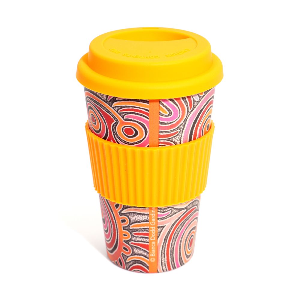 Bamboo Travel Mug - Bianca Gardiner-Dodd - Yellow