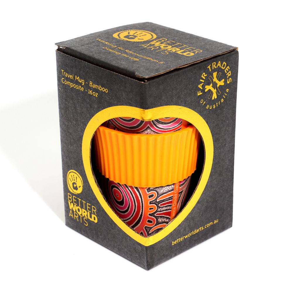 Bamboo Travel Mug - Bianca Gardiner-Dodd - Yellow
