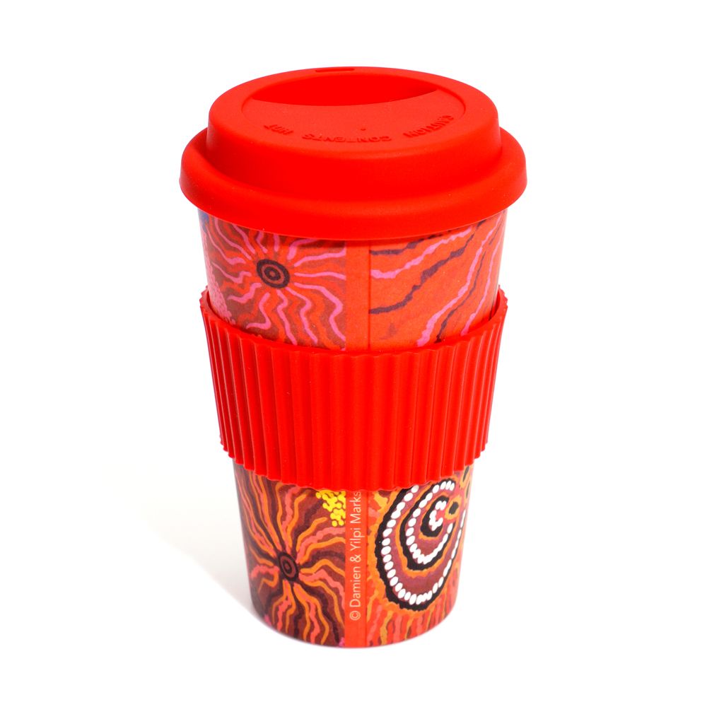 Bamboo Travel Mug - Damien and Yilpi Marks
