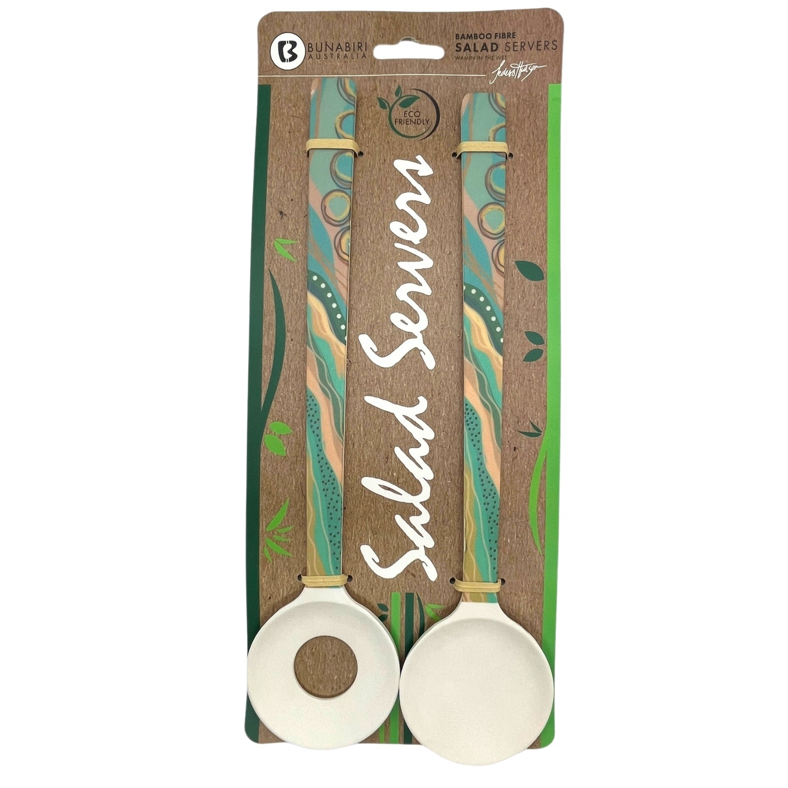 Bamboo Salad Servers - Jedess Hudson - Wamin in the Wet