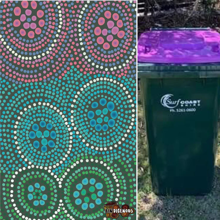 Bindigenous - Bin Sticker - Purple (Small)