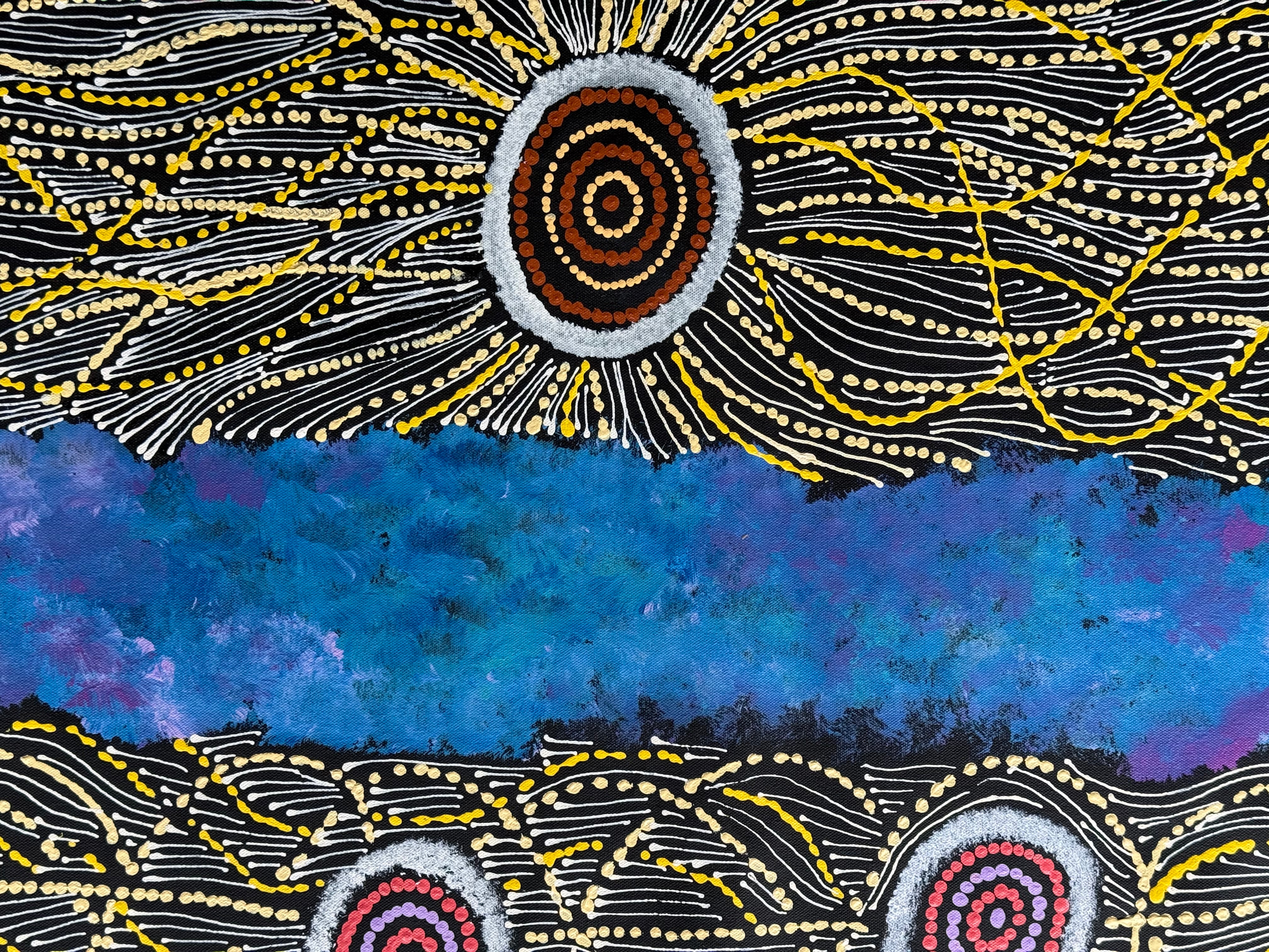 Maria Nampijinpa Brown - Seven Sisters Dreaming .63-7