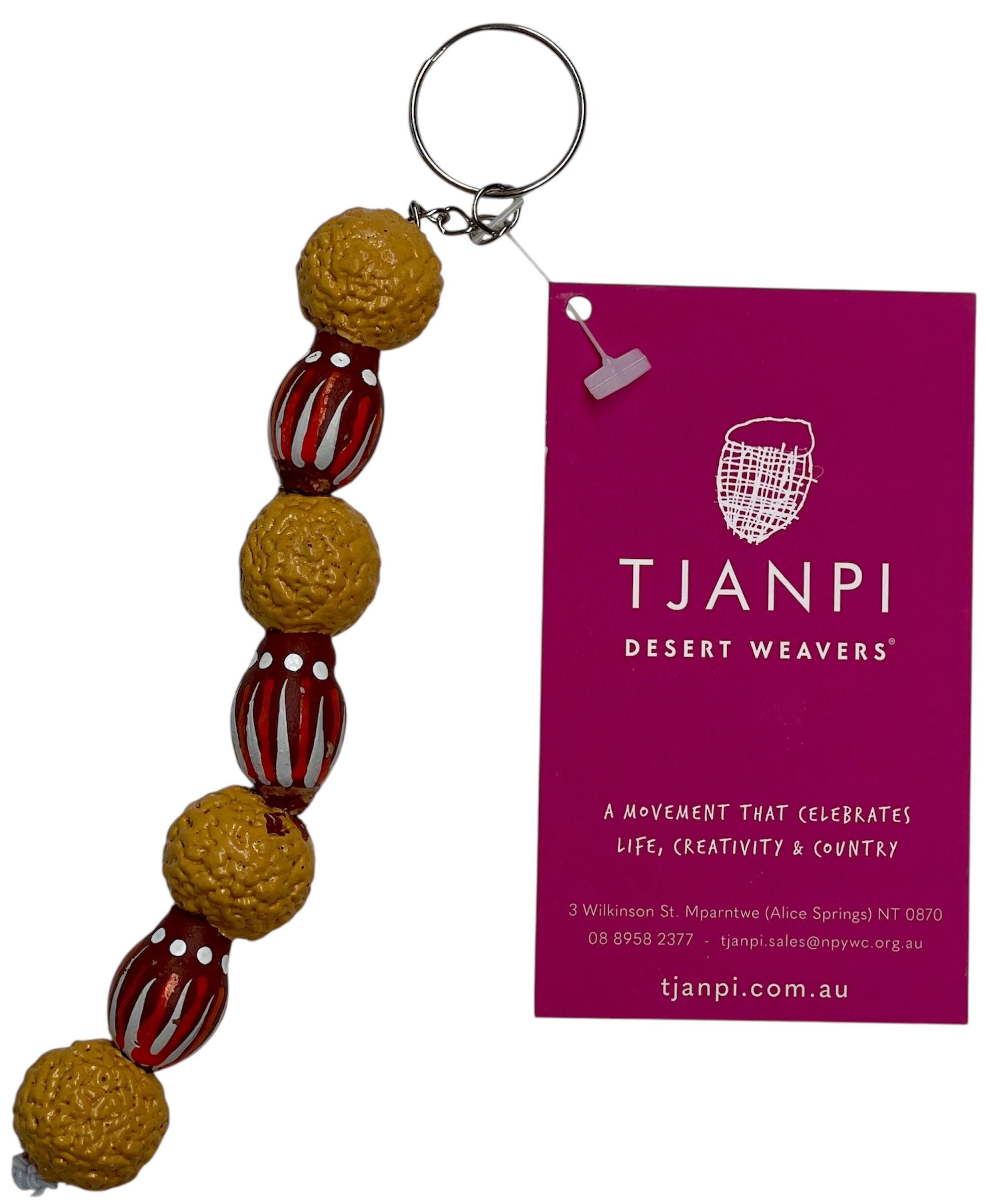 Painted Seed Keychain