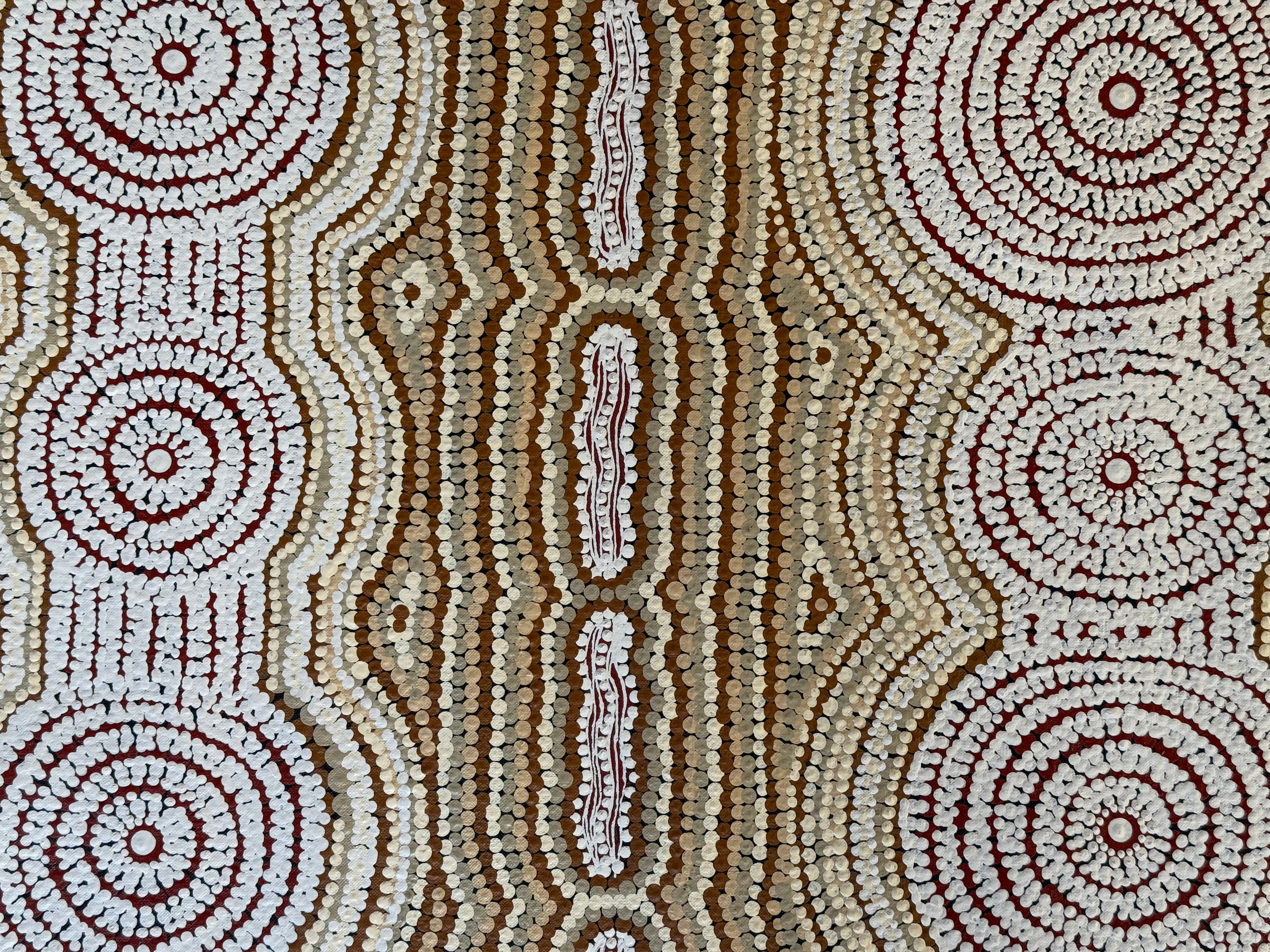 Peter Mbitjana Palmer - North-Eastern Catapillar Dreaming .26-1