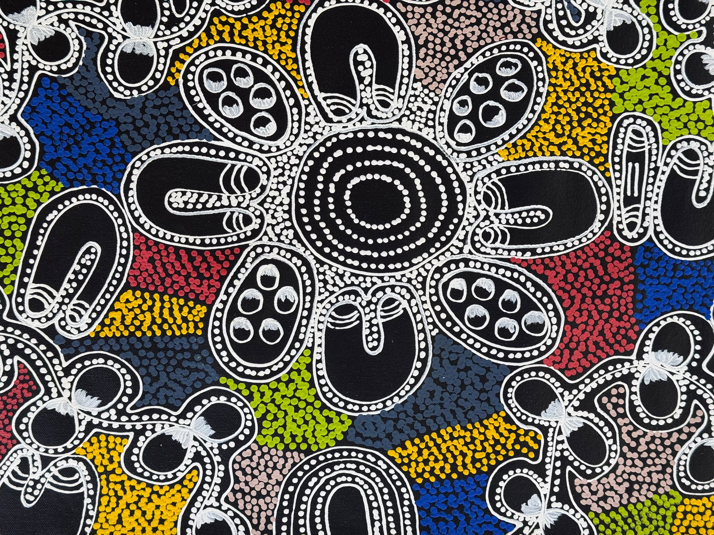Lanita Numina - Women Collect Bush Plums, Medicine Seeds - 151x42cm .13-7
