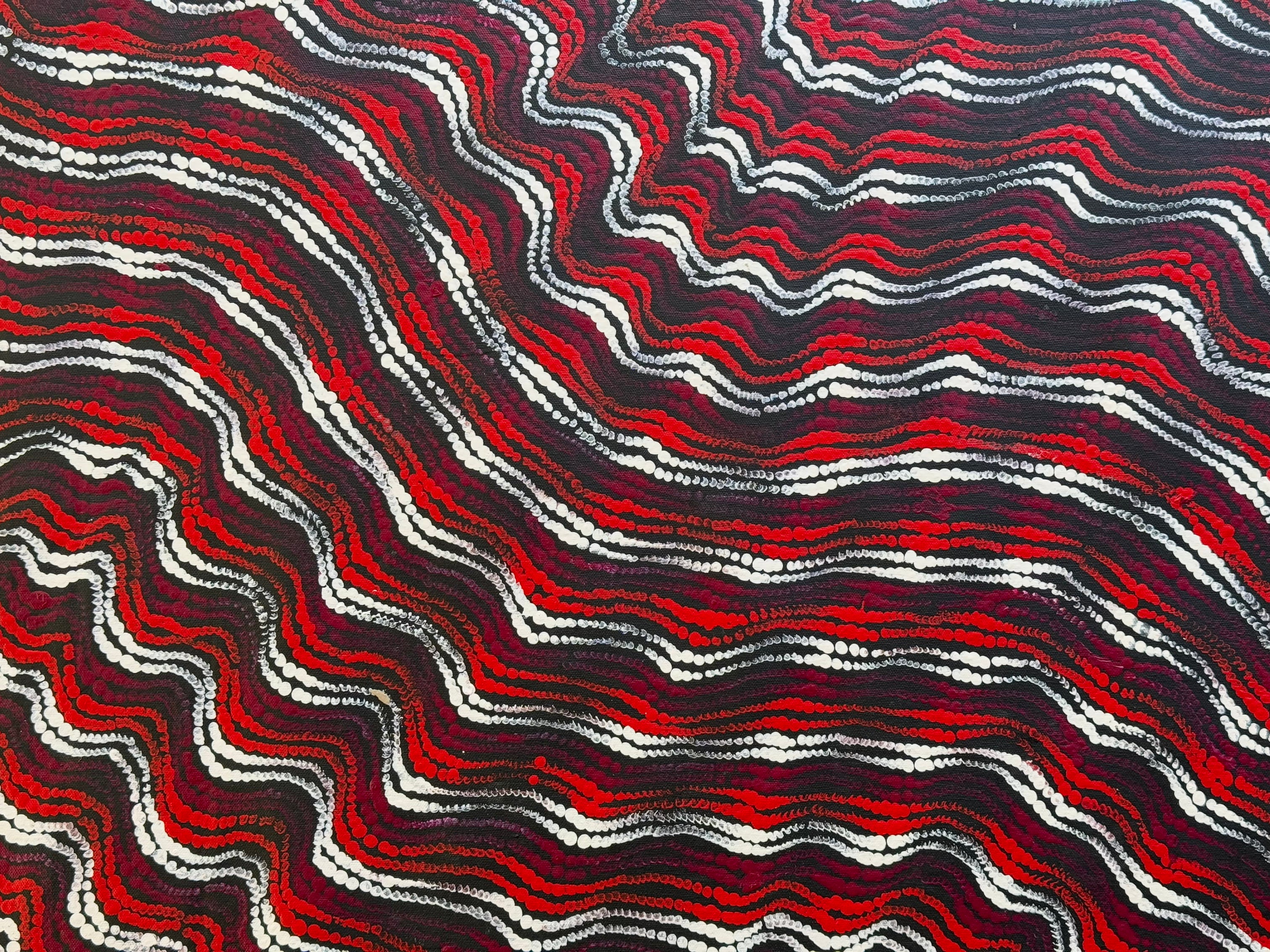 Maria Nampijinpa Brown - Pamapardu Jukurrpa (Flying Ant Dreaming) .27-1