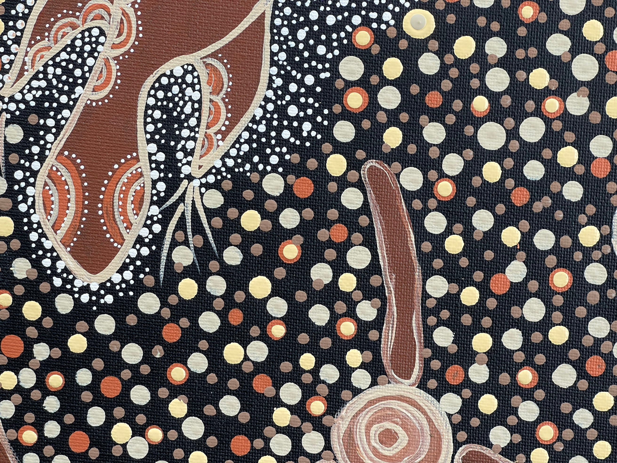 Deidre Burgoyne Rosier - Lizard Dreaming, Looking For Food - 36x51cm .36-5