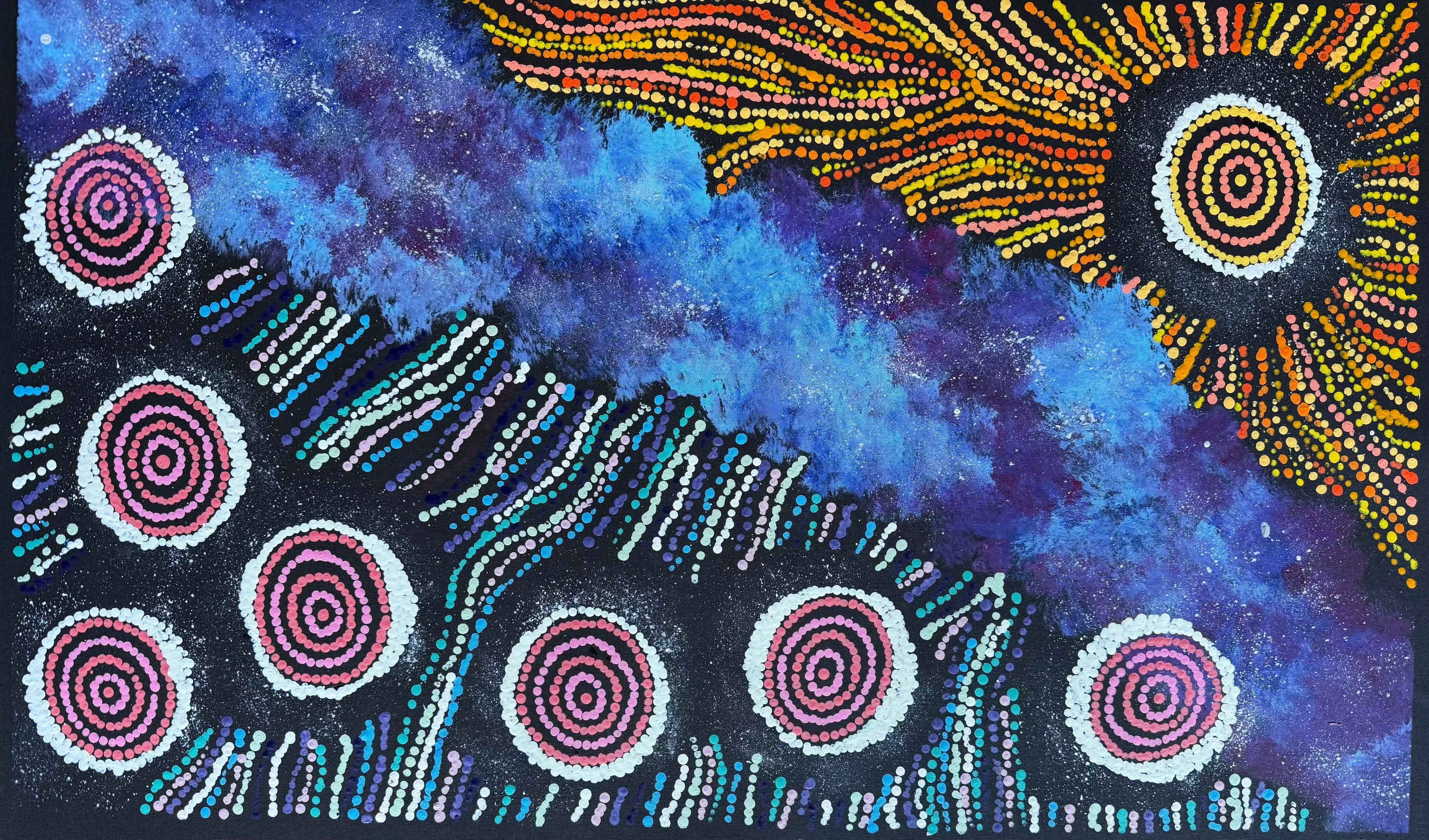 Maria Nampijinpa Brown - Seven Sisters Dreaming .48-3