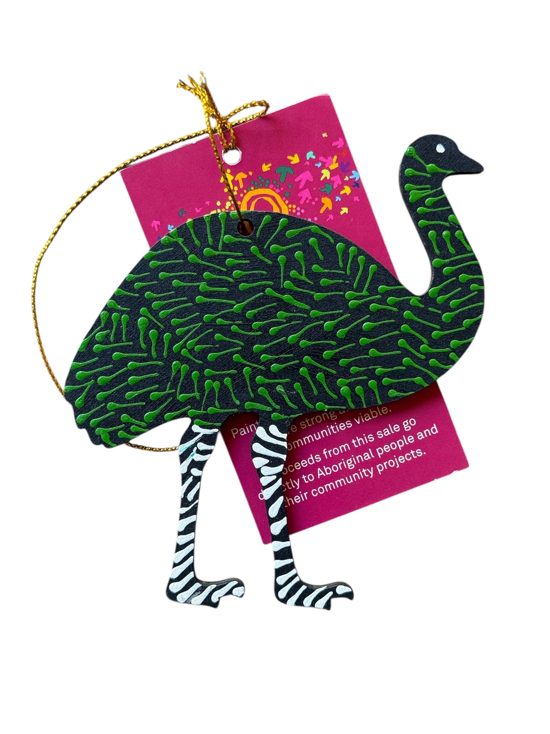 Hand Painted Decoration - Emu .1