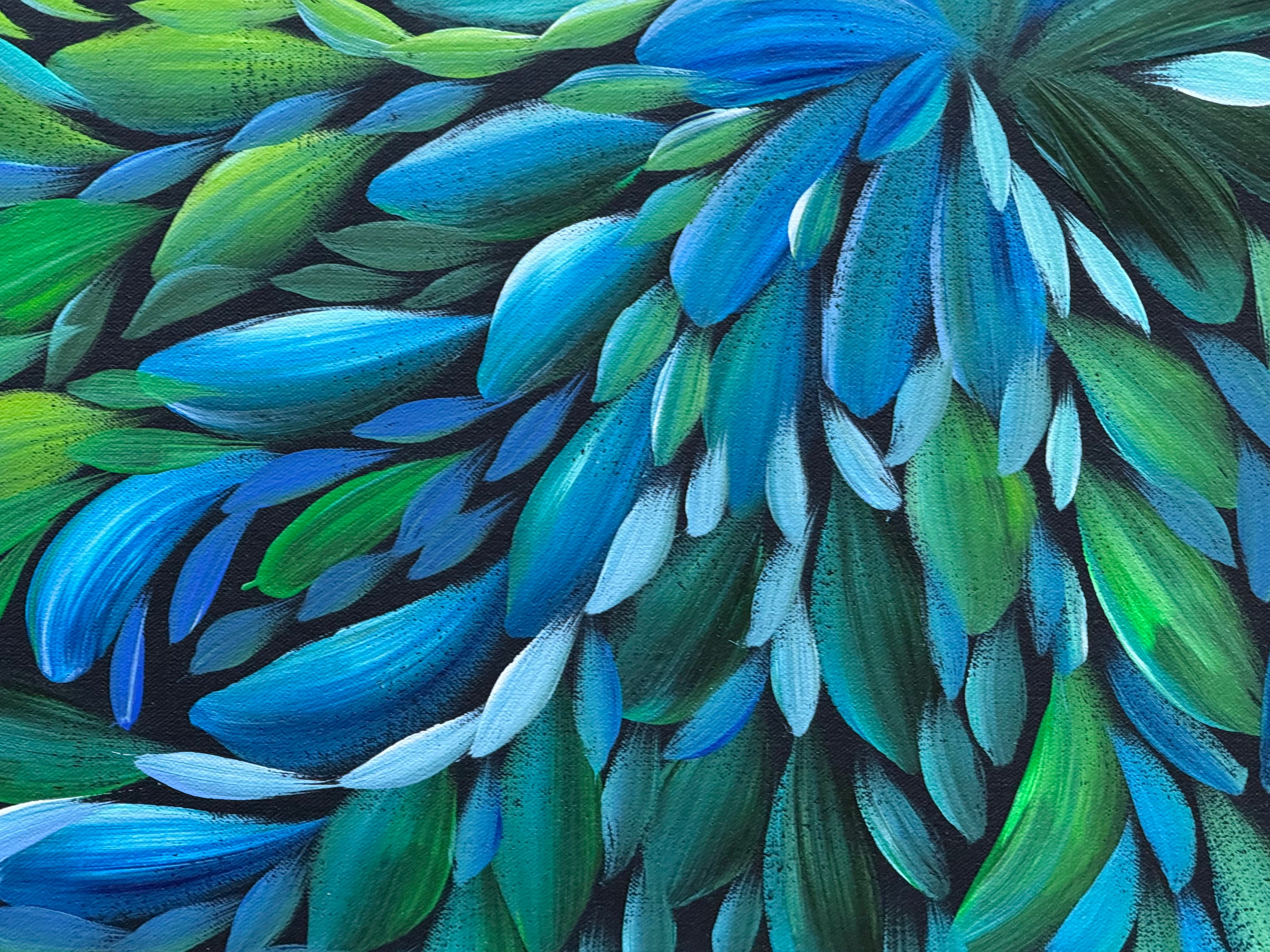 Louise Numina Napananka - Bush Medicine Leaves - 76x66cm .24-18