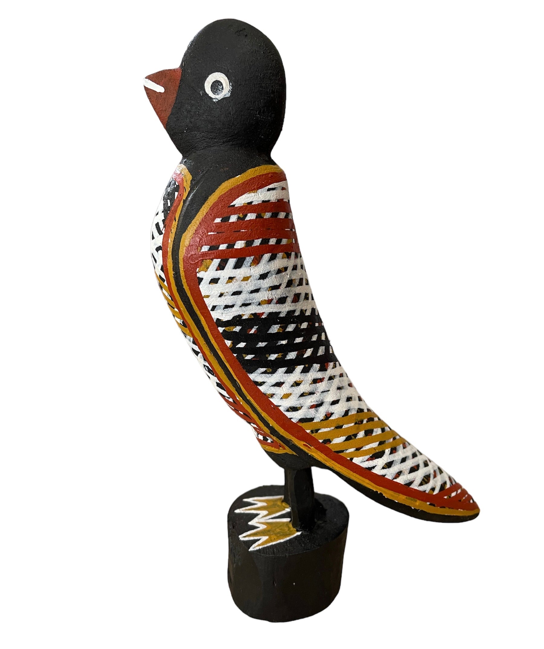 Elah Yunupingu & Barbara Wanambi - Bird Short Beak (Black)