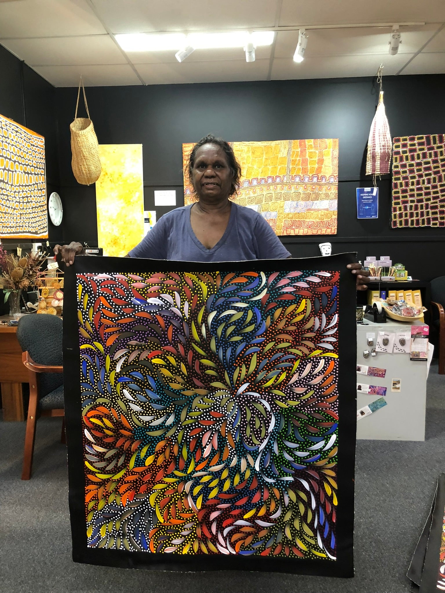 Caroline Numina - Bush Medicine Leaves with Seeds .62-23