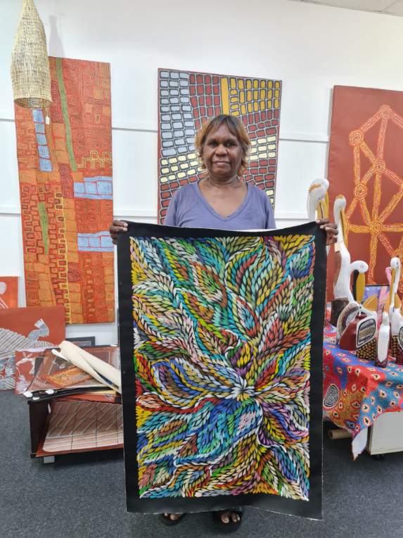 Caroline Numina - Bush Medicine Leaves - 95x62cm .62-24