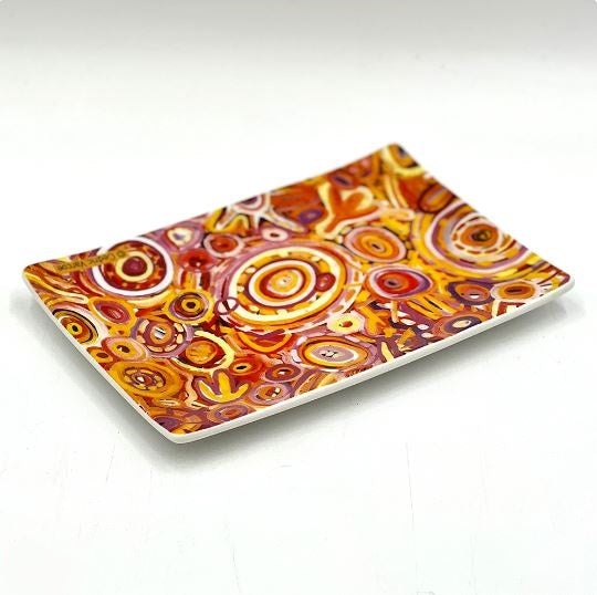 Cake Plate - Cedric Varcoe - Red