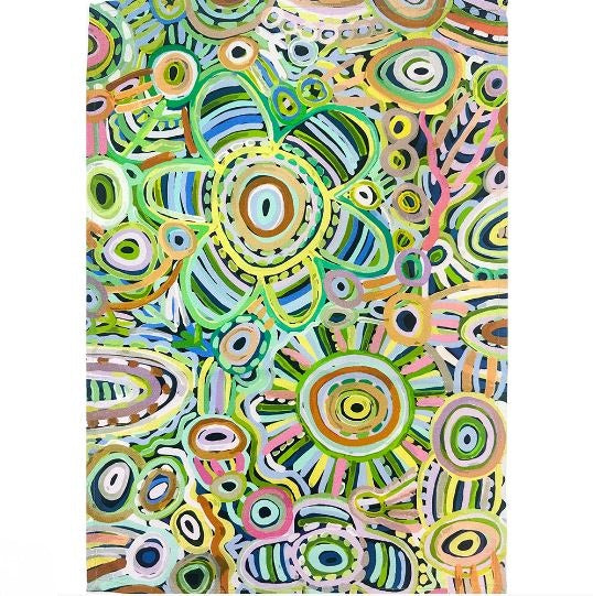 Cotton Tea Towel - Cedric Varcoe - Ramindjeri Ruwe Dreaming