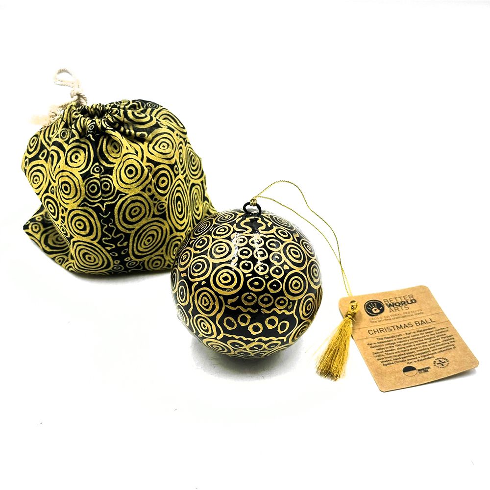 Christmas Ball - Nelly Patterson - Black (with bag)