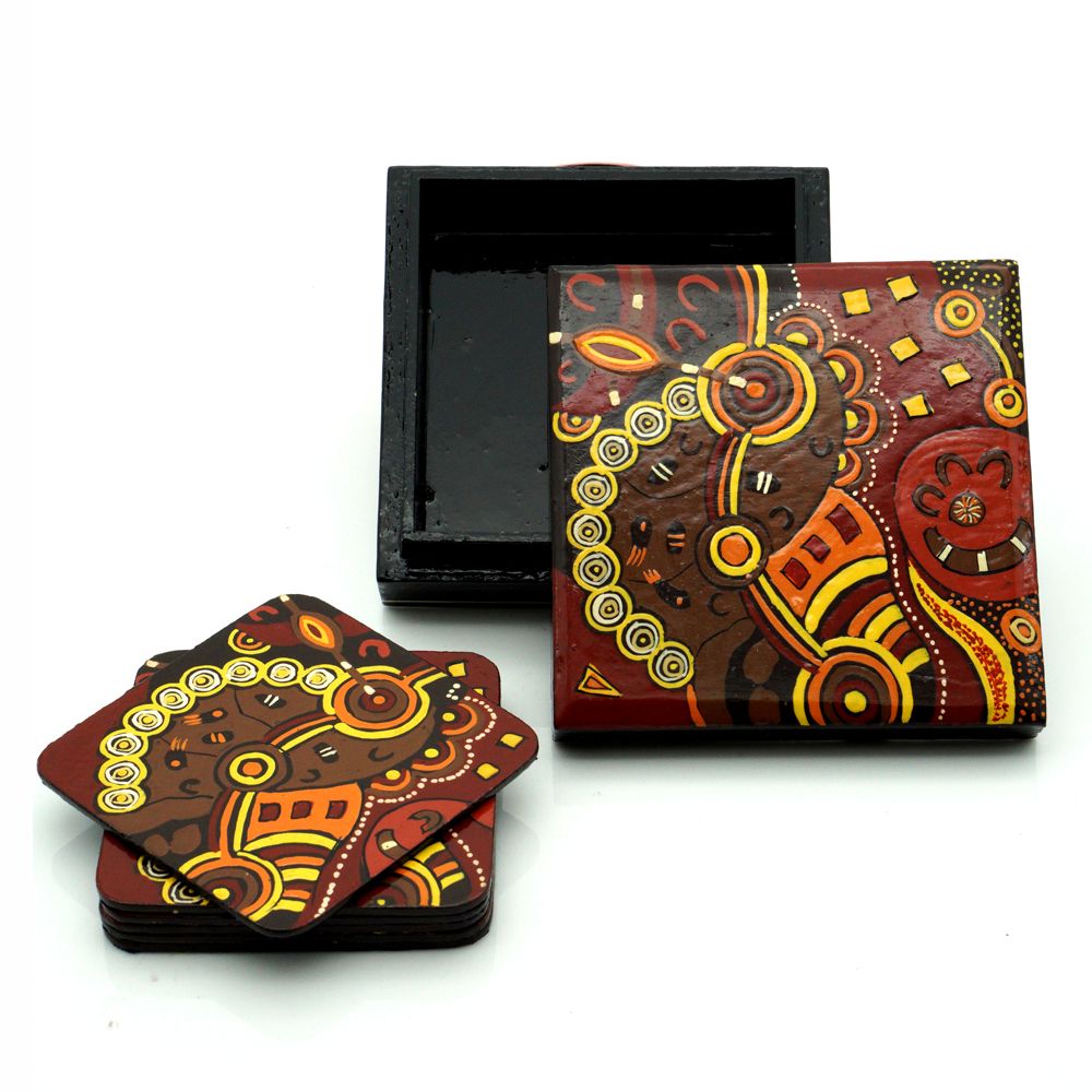 Coasters Set of 6 - Damien & Yilpi Marks