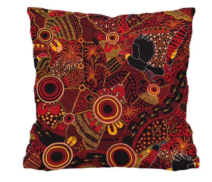 Cushion Cover - Justin Butler (Red)