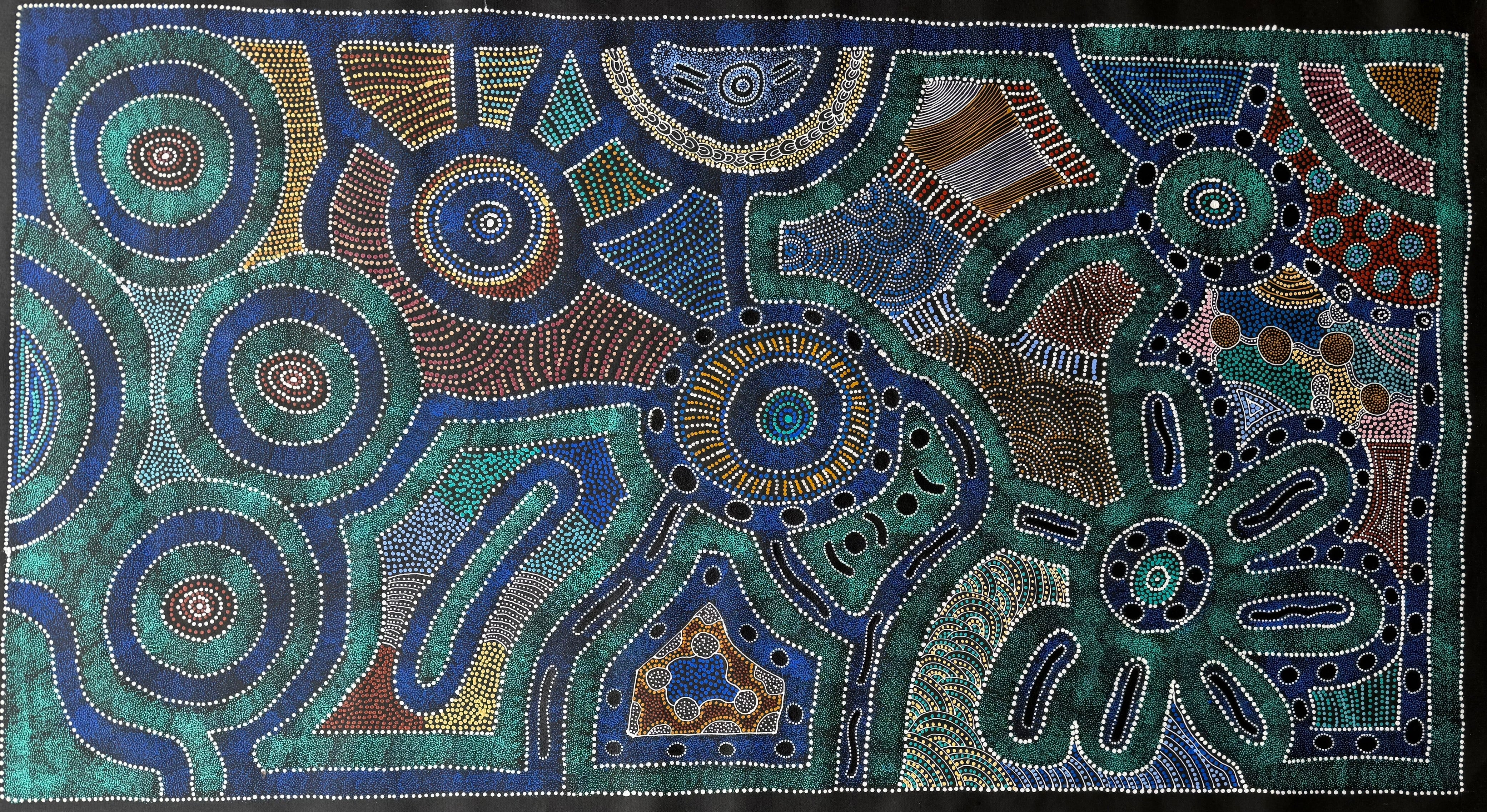 Sharon Turner - Thorny Lizard Dreaming - 167x89cm .33-13