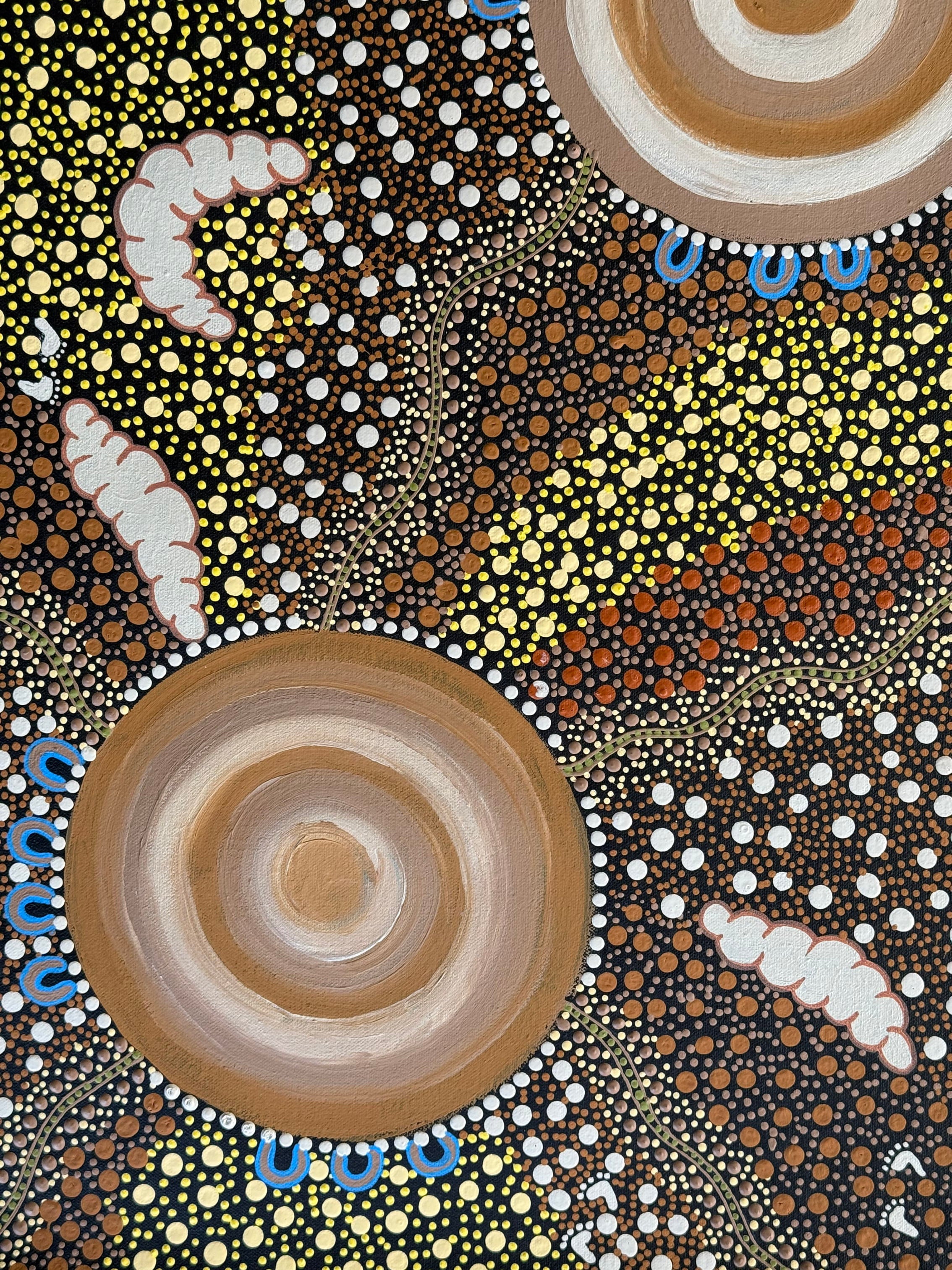 Deidre Burgoyne Rosier - Women Gathering Witchetty Grubs to Eat  .04-7