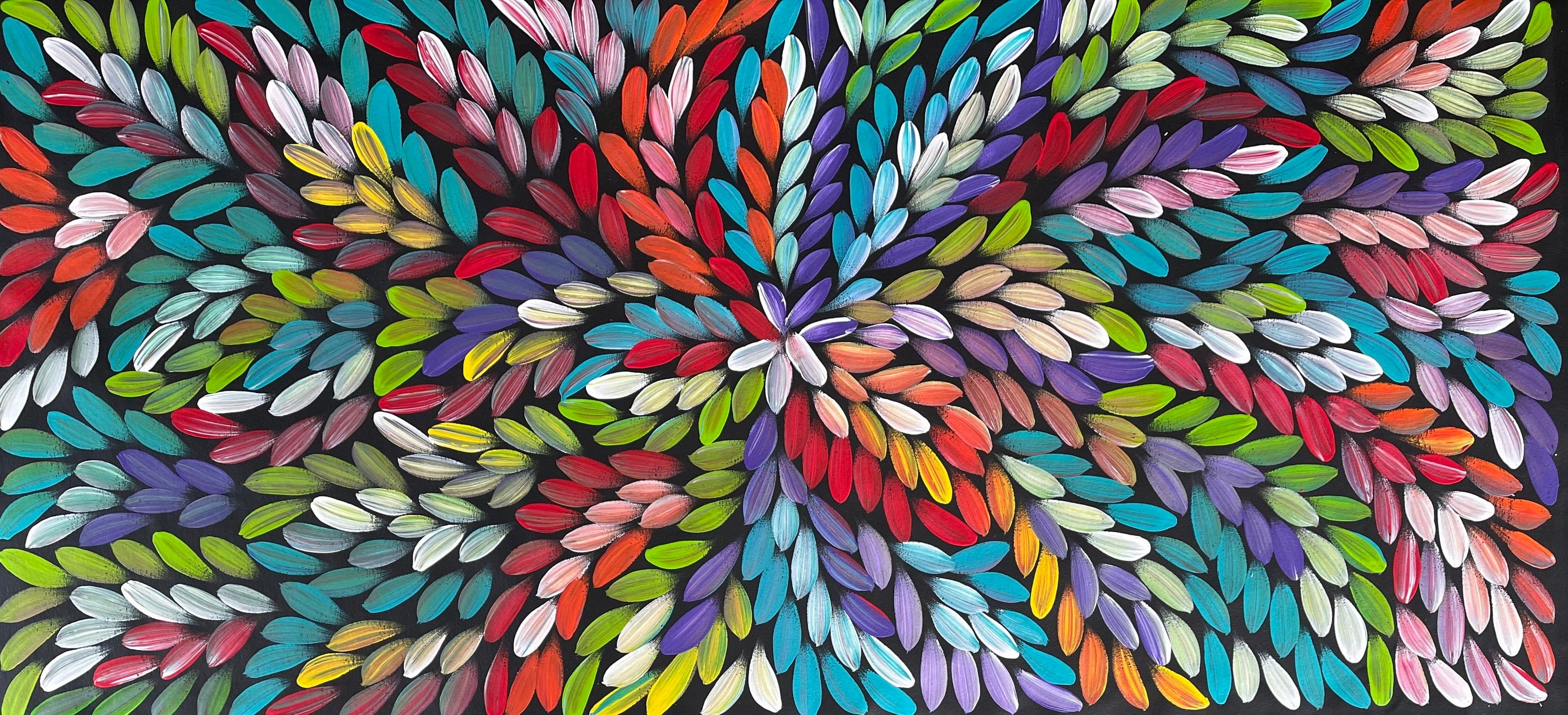 Jacinta Numina Waugh - Bush Medicine Leaves - 127x60cm .75-3