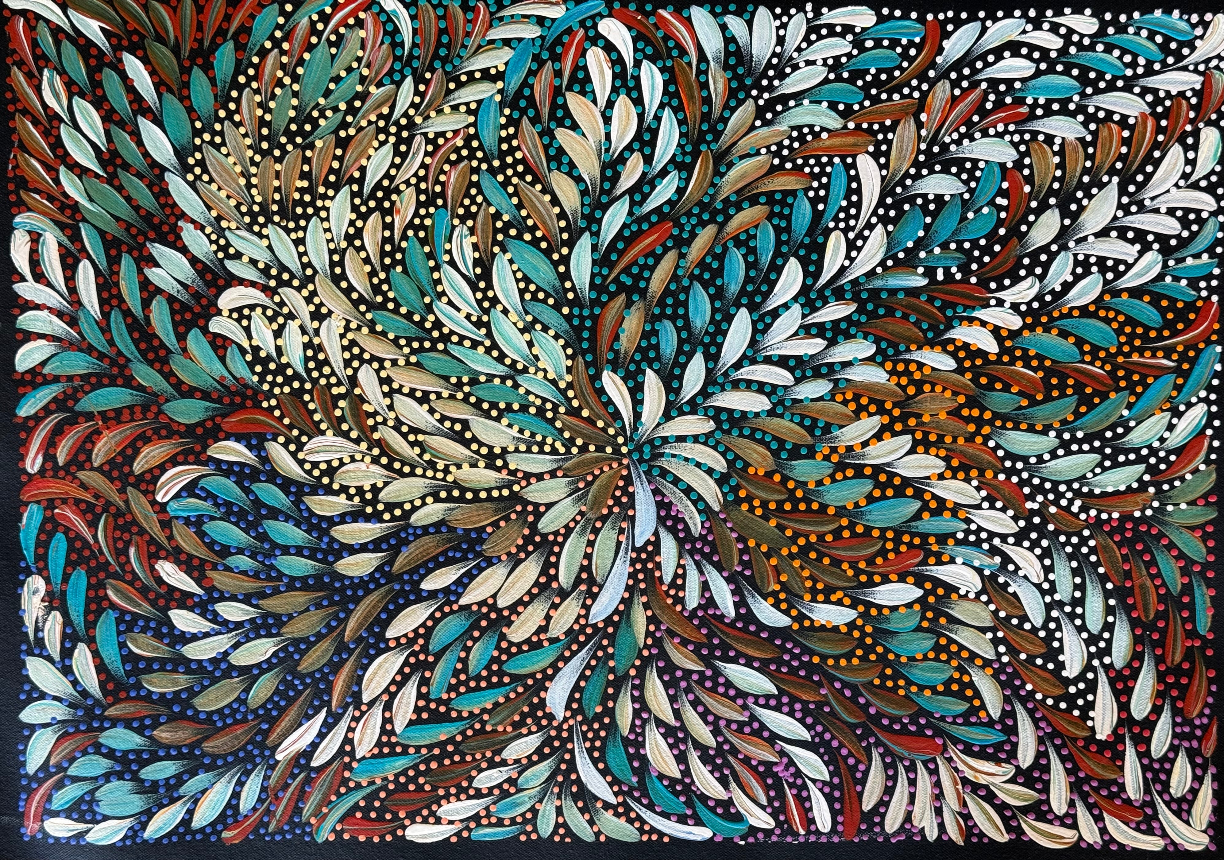 Caroline Numina - Seeded Bush Medicine Leaves .04-46