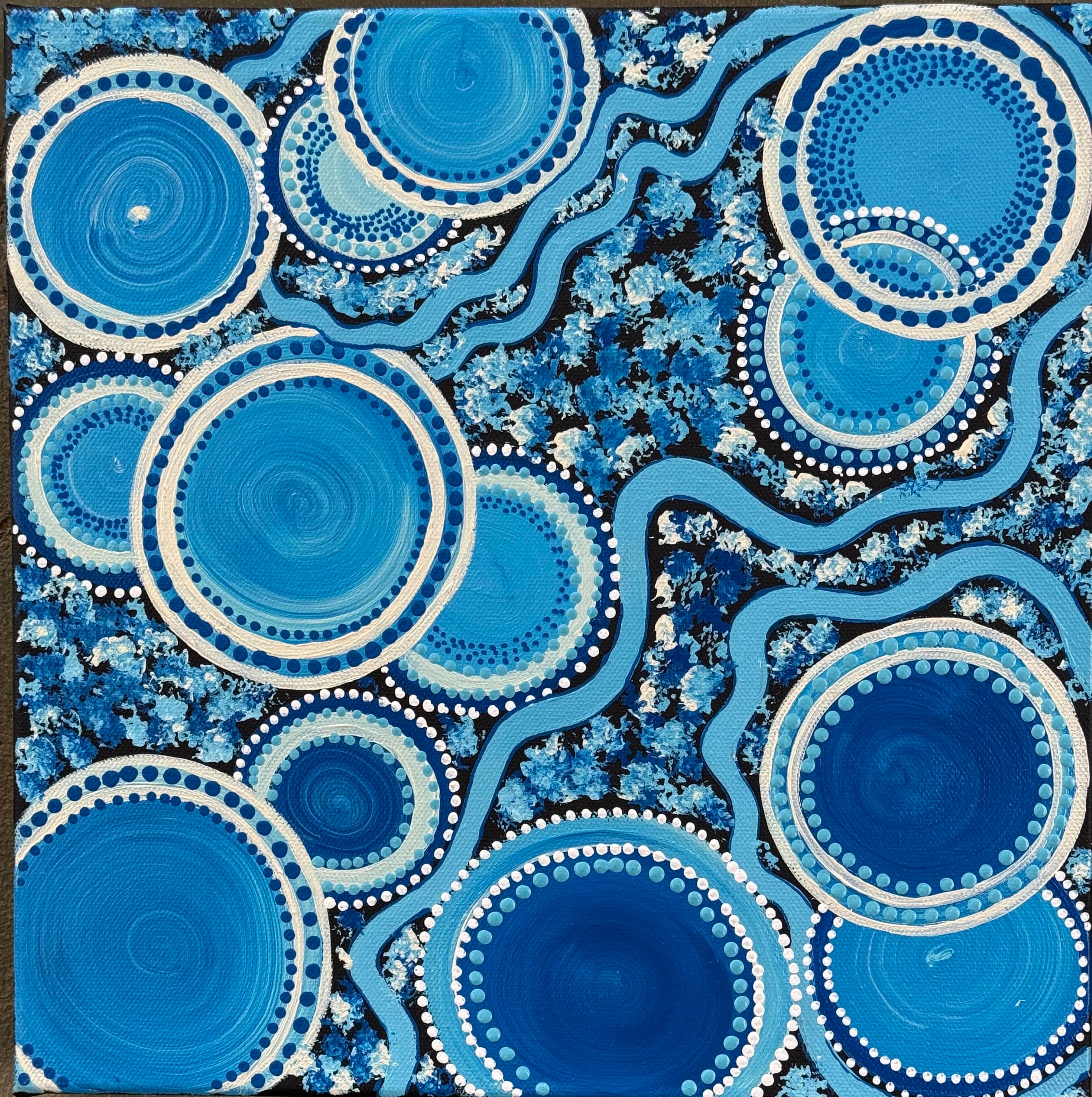 Deidre Burgoyne Rosier - Beautiful Water Dreaming .39-3 *pre-stretched*