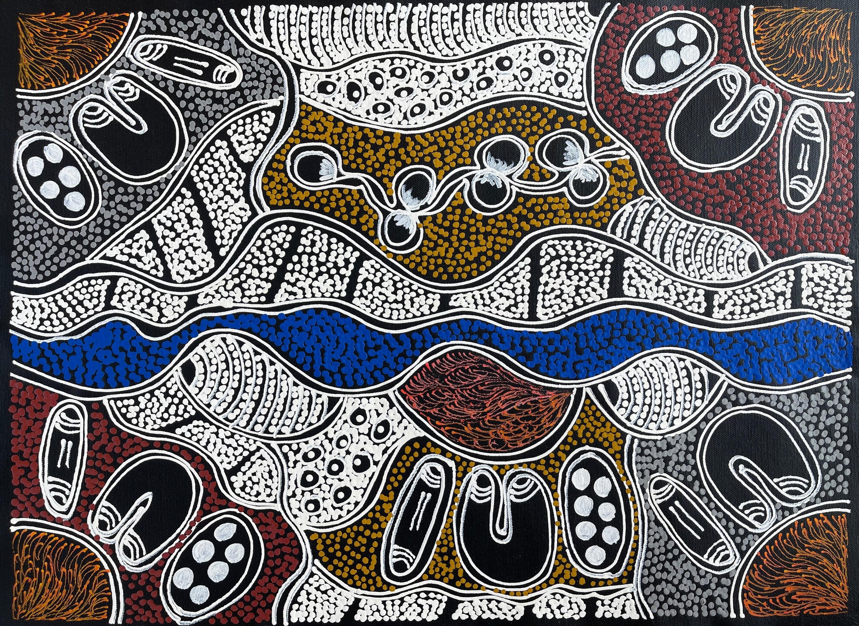 Lanita Numina - Women Collecting Bush Tucker - 38x52cm .56-4