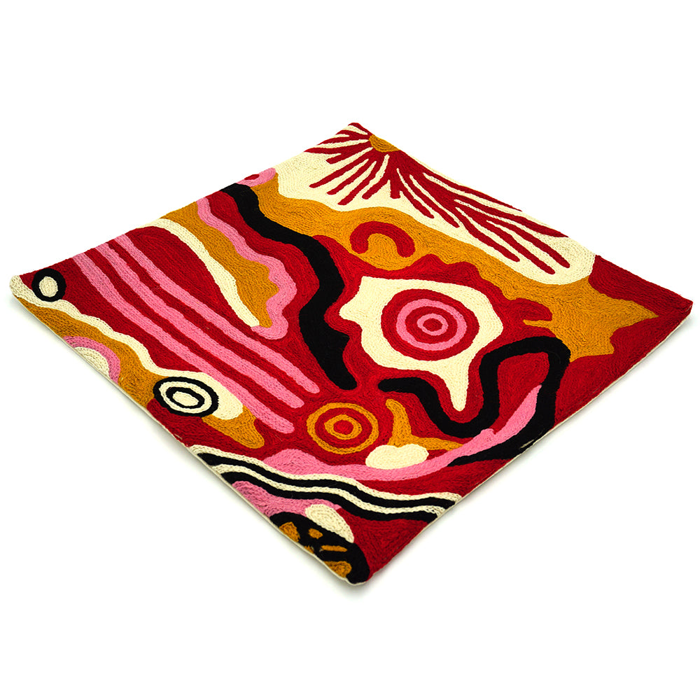 Wool Cushion Cover - Damien & Yilpi Marks