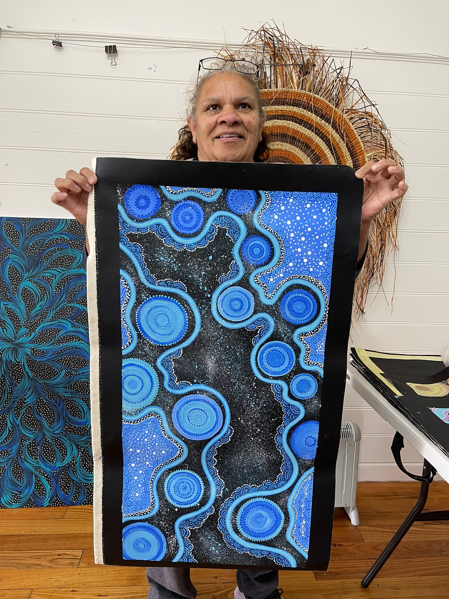 Deidre Burgoyne Rosier - Water Dreaming - 84x42cm .63-8